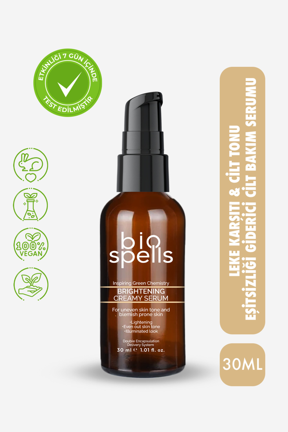 bio spells Brightening Creamy Serum 30ml - Leke Karşıtı & Cilt Tonu Eşitsizliği Giderici Cilt Bakım Serumu