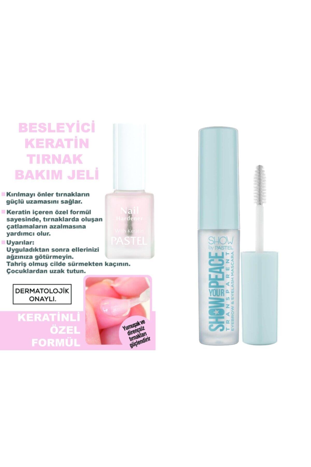 Pastel Keratinli Tırnak Güçlendirici Transparan Kaş & Kirpik Maskarası