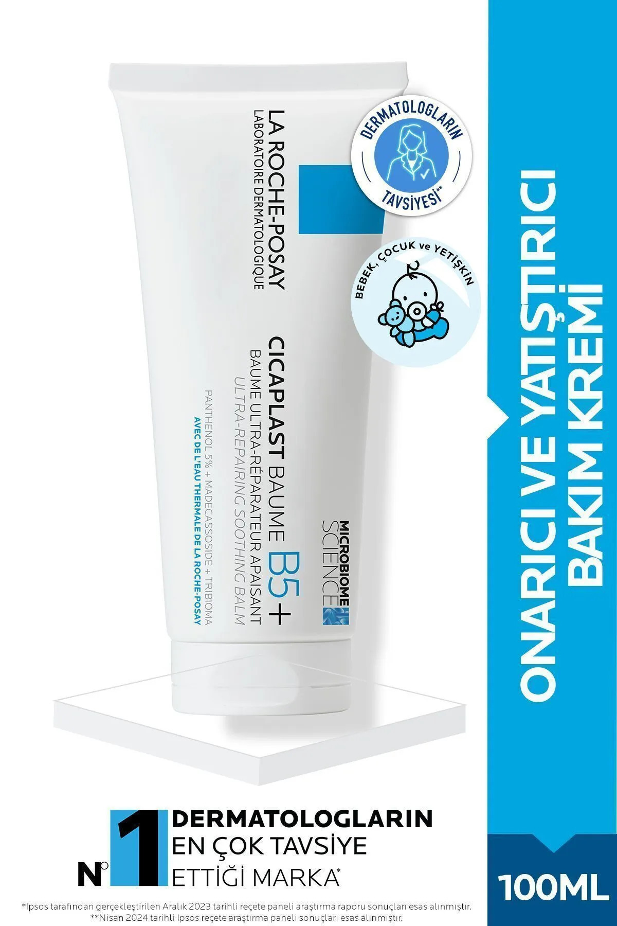 La Roche Posay Cicaplast Baume B5 Onarıcı Ve Yatıştırıcı Bakım Krem 100 ml