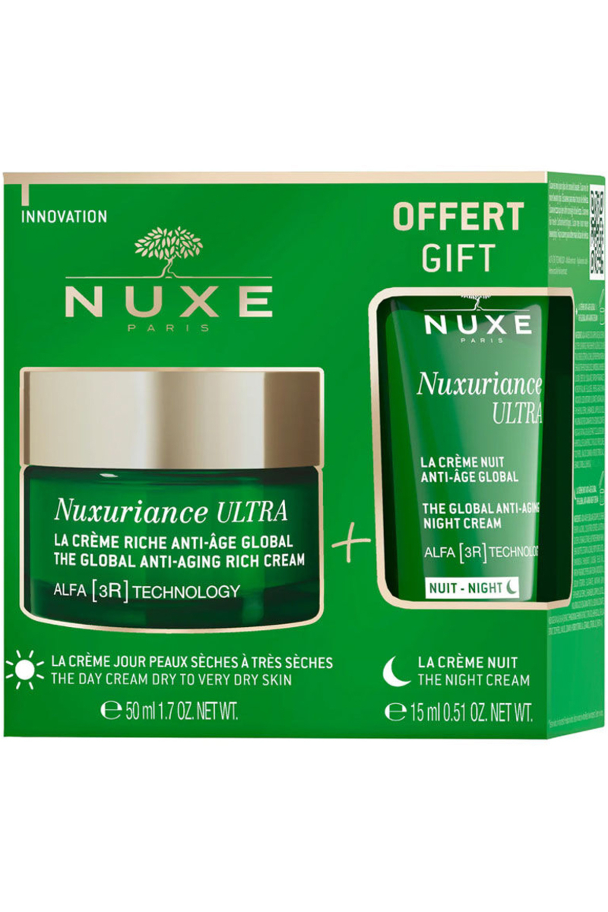 Nuxe Nuxuriance Ultra Yaşlanma Karşıtı Kuru Cilt Kremi (15 ML Gece Kremi Hediyeli)