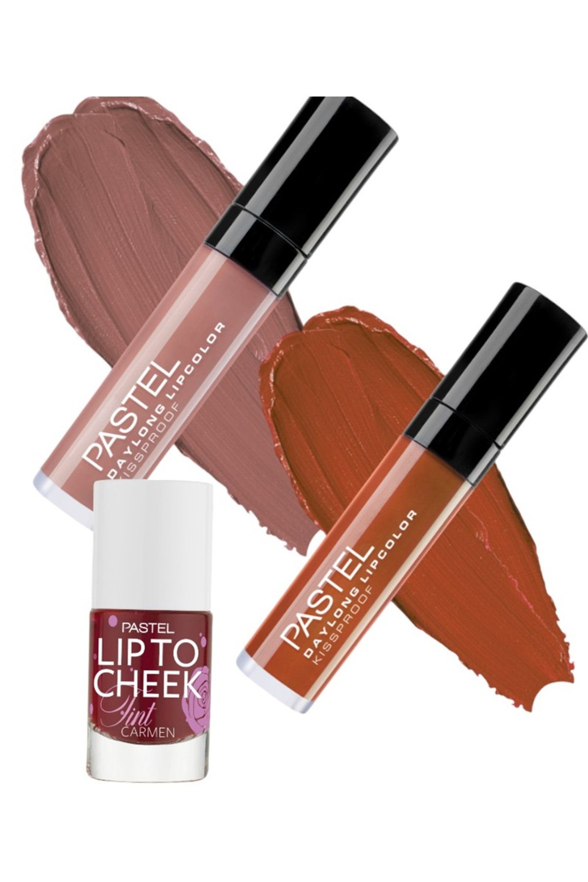 Pastel Bahar 2li Set Likit Mat Ruj 31 Ve 38 + Pastel Lip To Cheek Tint 01 - Carmen