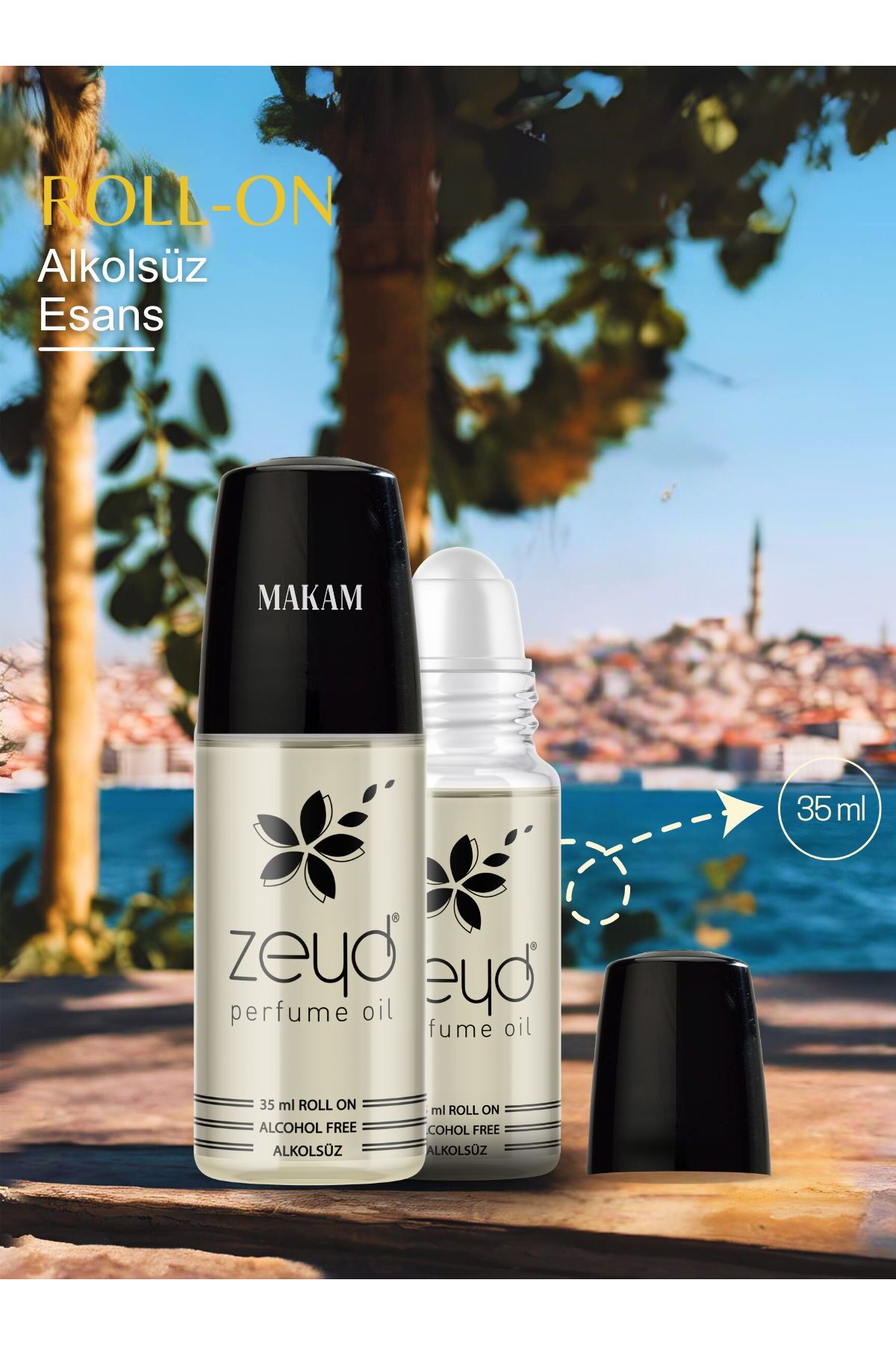 zeyd Makam Kokusu Alkolsüz Esans 35 ml Parfüm Esansı Roll-on EDP Esansiyel Yağ Unisex