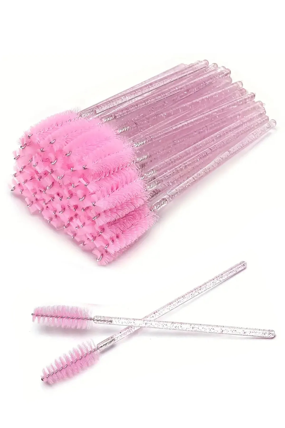 Master Lashes 5'li Kaş Ve Kirpik Tarama Fırçası 5 Adet Şeffaf Pembe