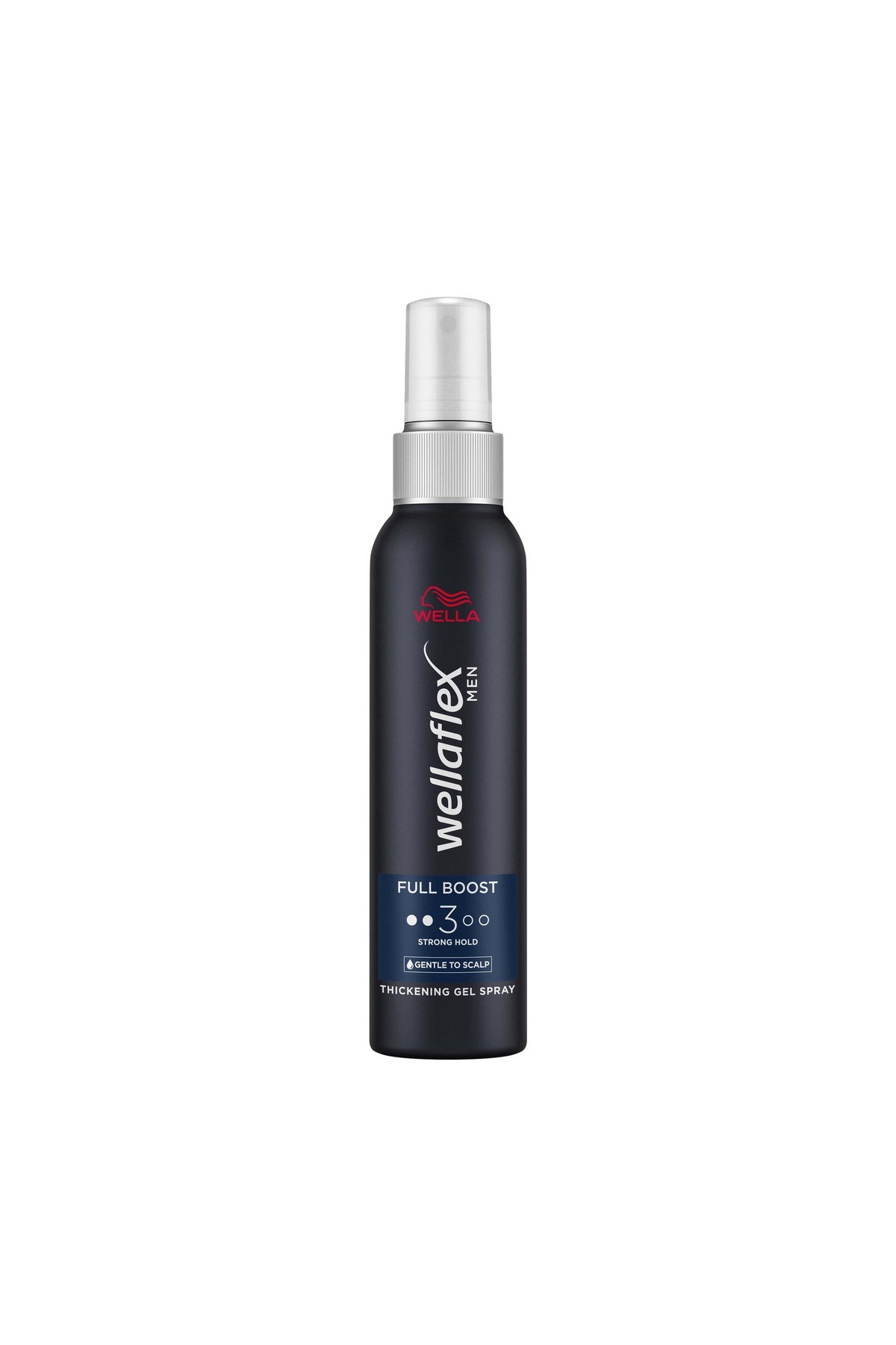 Wellaflex Men Full Boost Kalın Telli Dolgun Görünüm Kafeinli Erkek Jel Saç Spreyi Strong Hold 150 ML