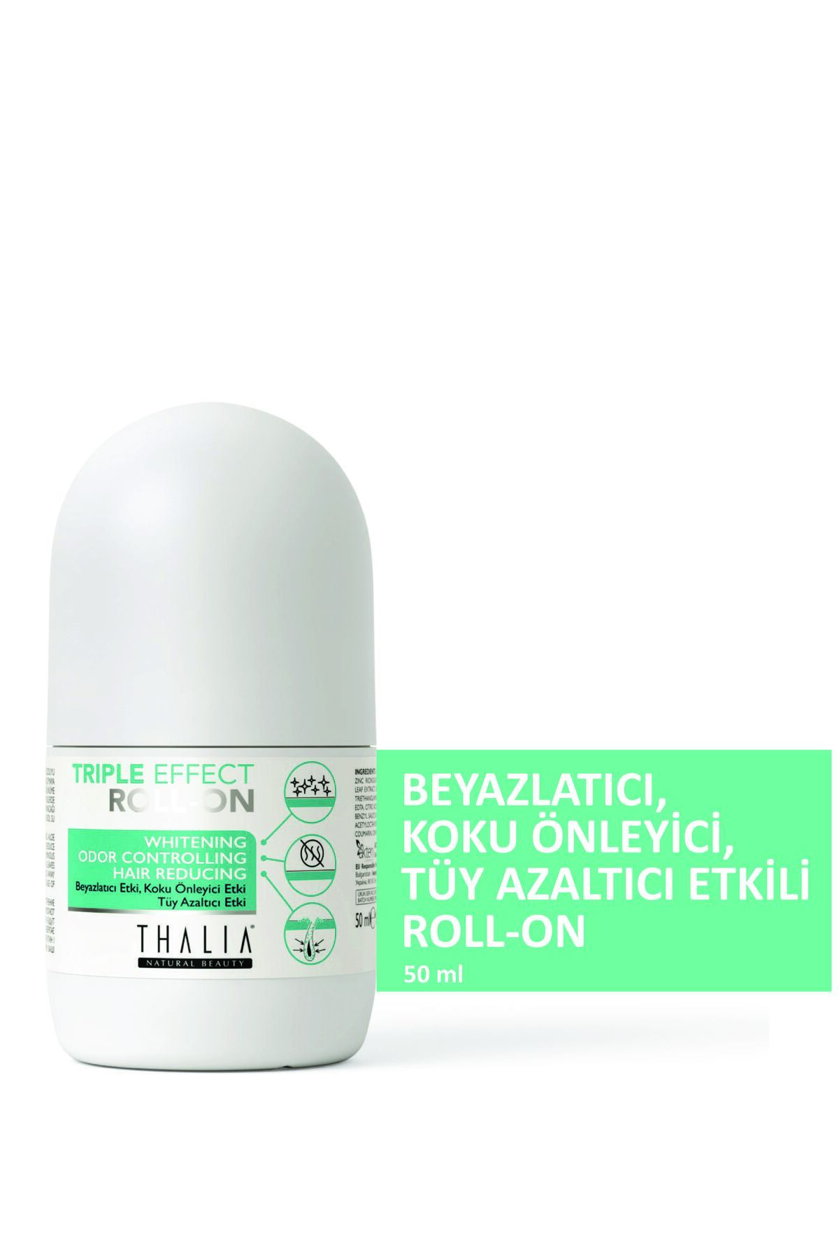Thalia Tüy Azaltmaya & Beyazlatmaya Yardımcı Koku Önleyici Unisex Roll-on 50ml
