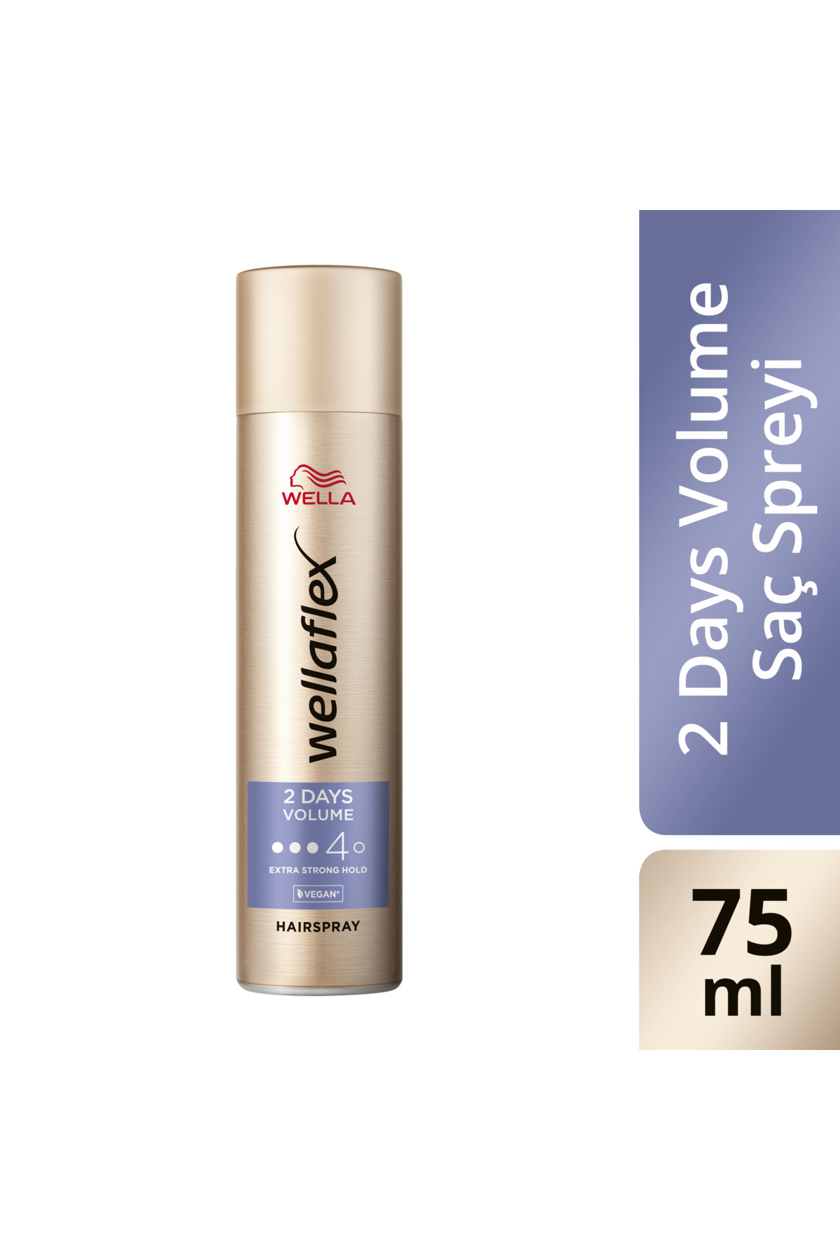 Wellaflex 2 Days Volume 2 Gün Boyunca Hacim Veren Saç Spreyi Extra Strong Hold 75 ML - 4/5 Hold
