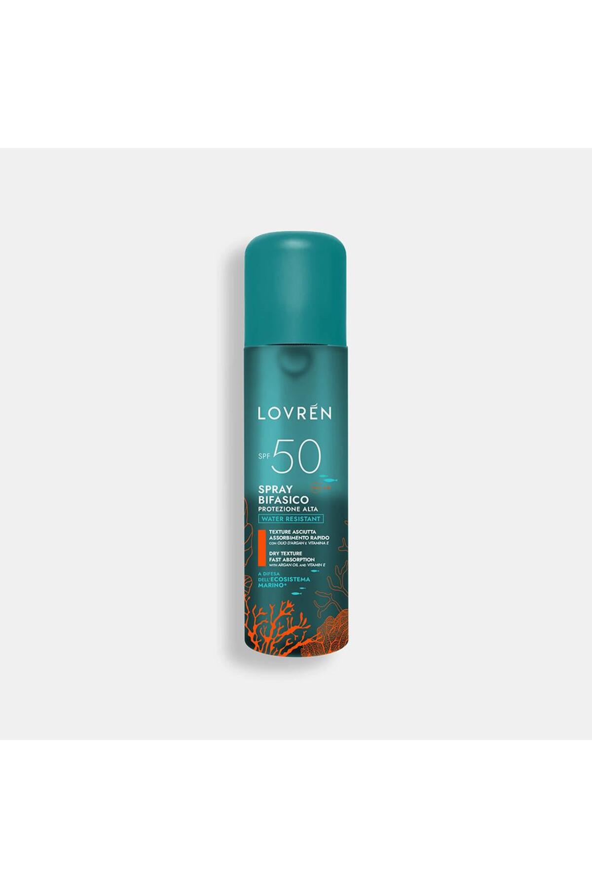 lovren Solaire Very High Protection SPF50+ Biphasic Face Body Spray Yüz ve Vücut Güneş Koruyucu Spre