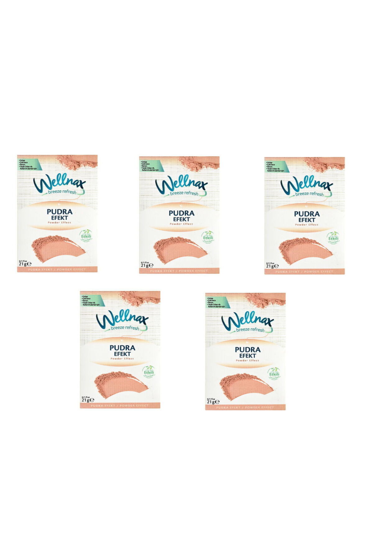 Wellnax breeze refresh Dolap Ve Çekmece Kokusu Pudra Efekti Kesesi X5