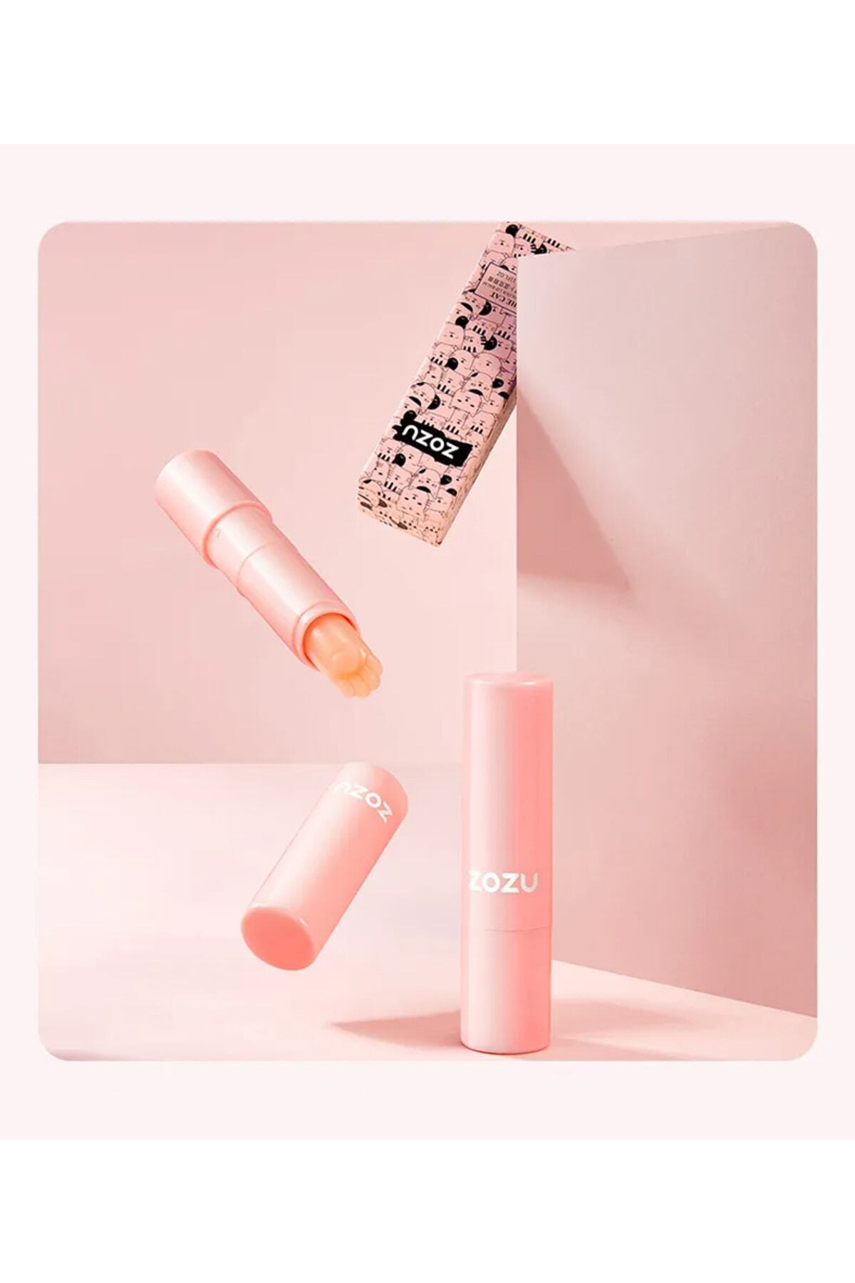 ZOZU ® Kedi Serisi Havuçlu Nemlendirici Yumuşatmaya Yardımcı Dudak Balmı 3,2 Gr(KUTUSUZ)