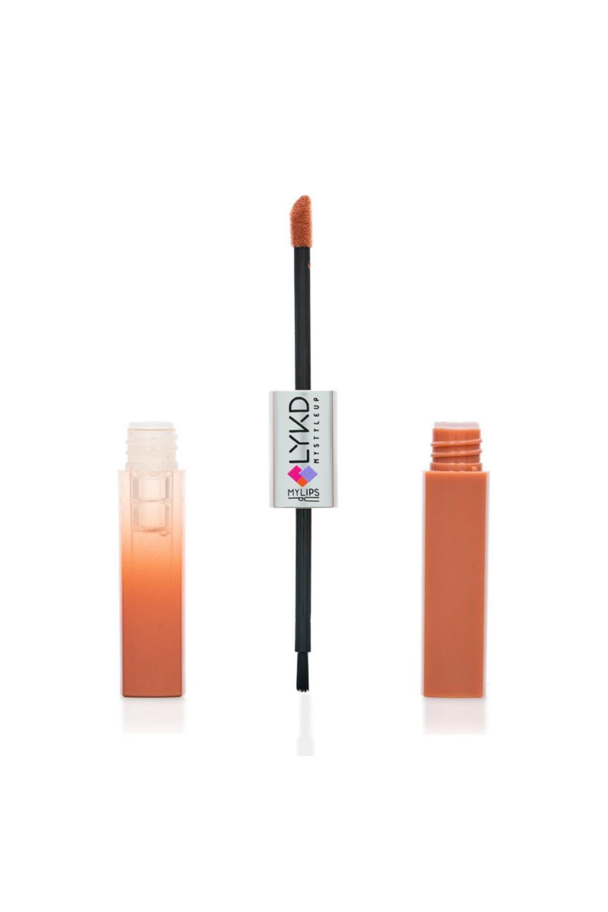 lykd Double Sided Lipstick & Gloss 213 Peach Nude