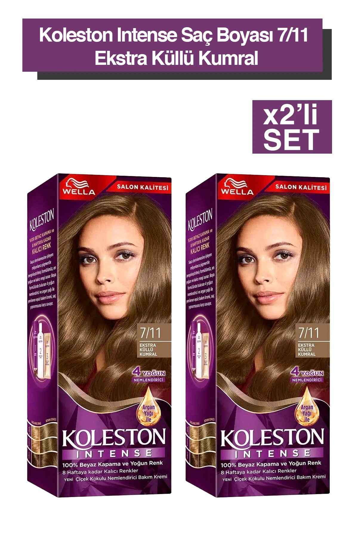 Wella Koleston Intense 7/11 Ekstra Küllü Kumral Saç Boyası X2 Adet
