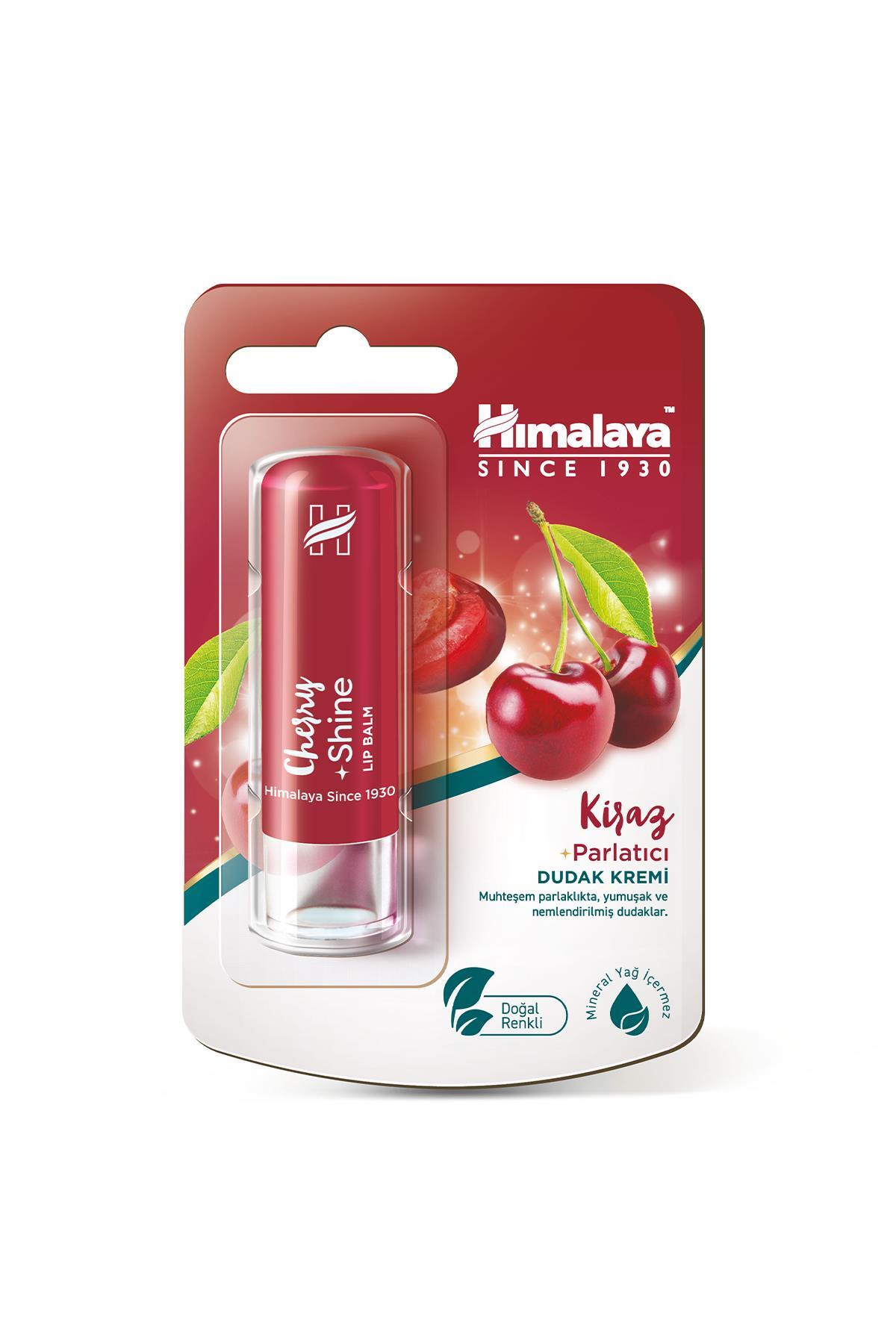 Himalaya Since 1930 Parlatıcı Dudak Bakım Kremi, Kiraz, Nemlendirici, %100 Doğal Renk, Silikon Içermez, 4,5 gr