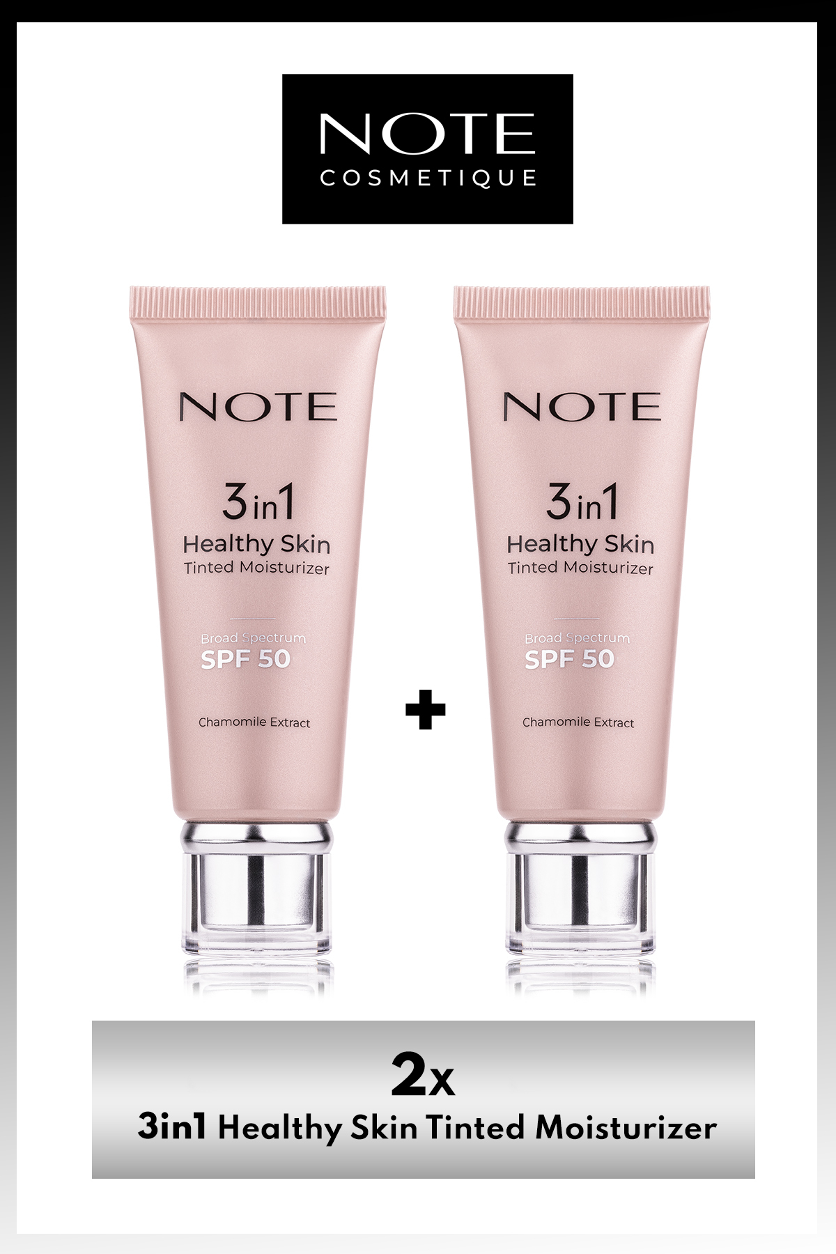 NOTE 3 In 1 Healthy Skin Tinted Moisturizer 50 Spf Krem x 2 Adet Makyaj Seti