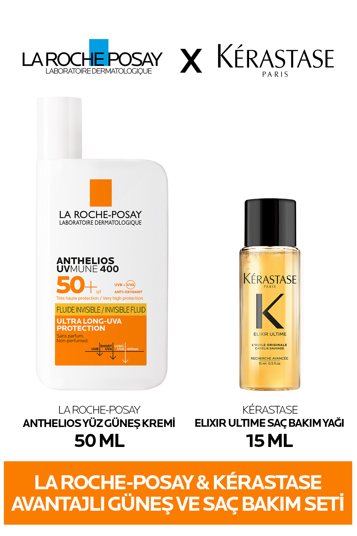 La Roche Posay Güneş Kremi ve Saç Bakım Yağı