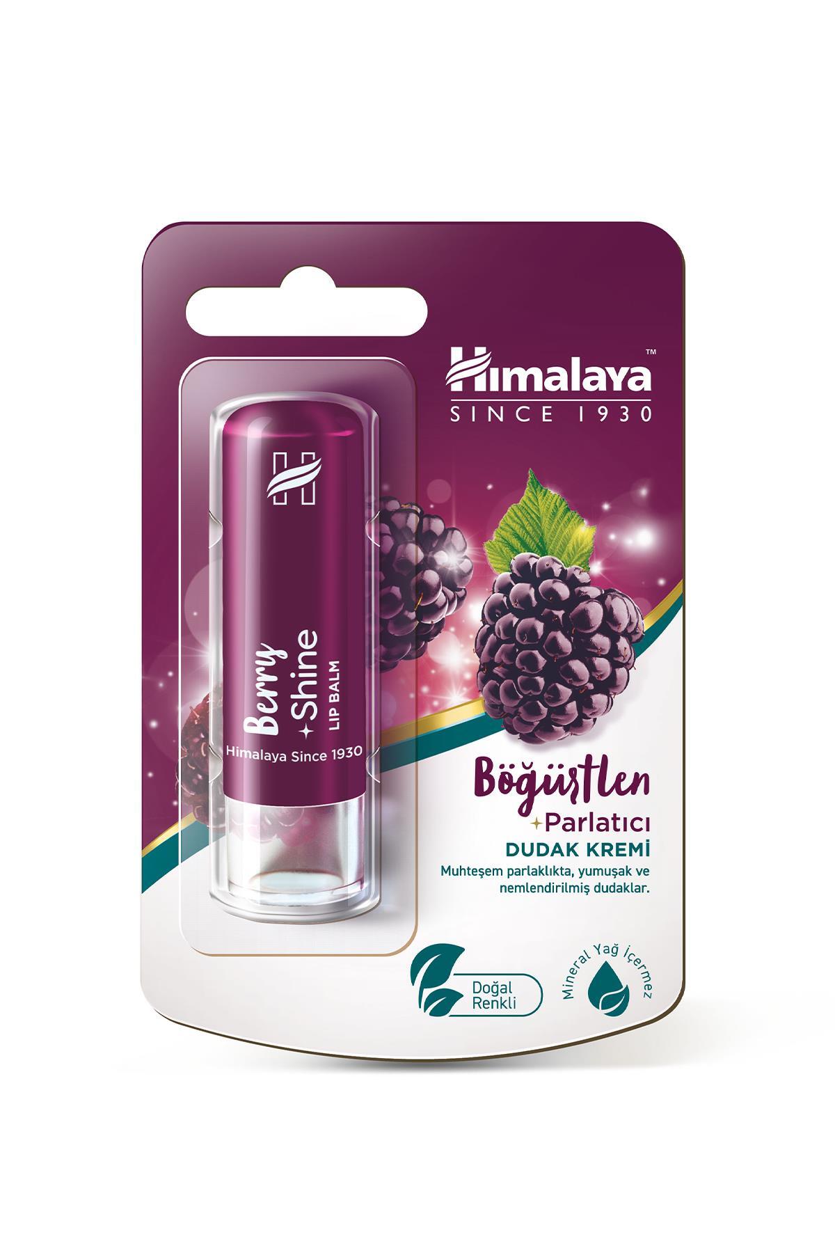 Himalaya Since 1930 Parlatıcı Dudak Bakım Kremi, Böğürtlen, Nemlendirici, %100 Doğal Renk, Silikon Içermez, 4,5 gr