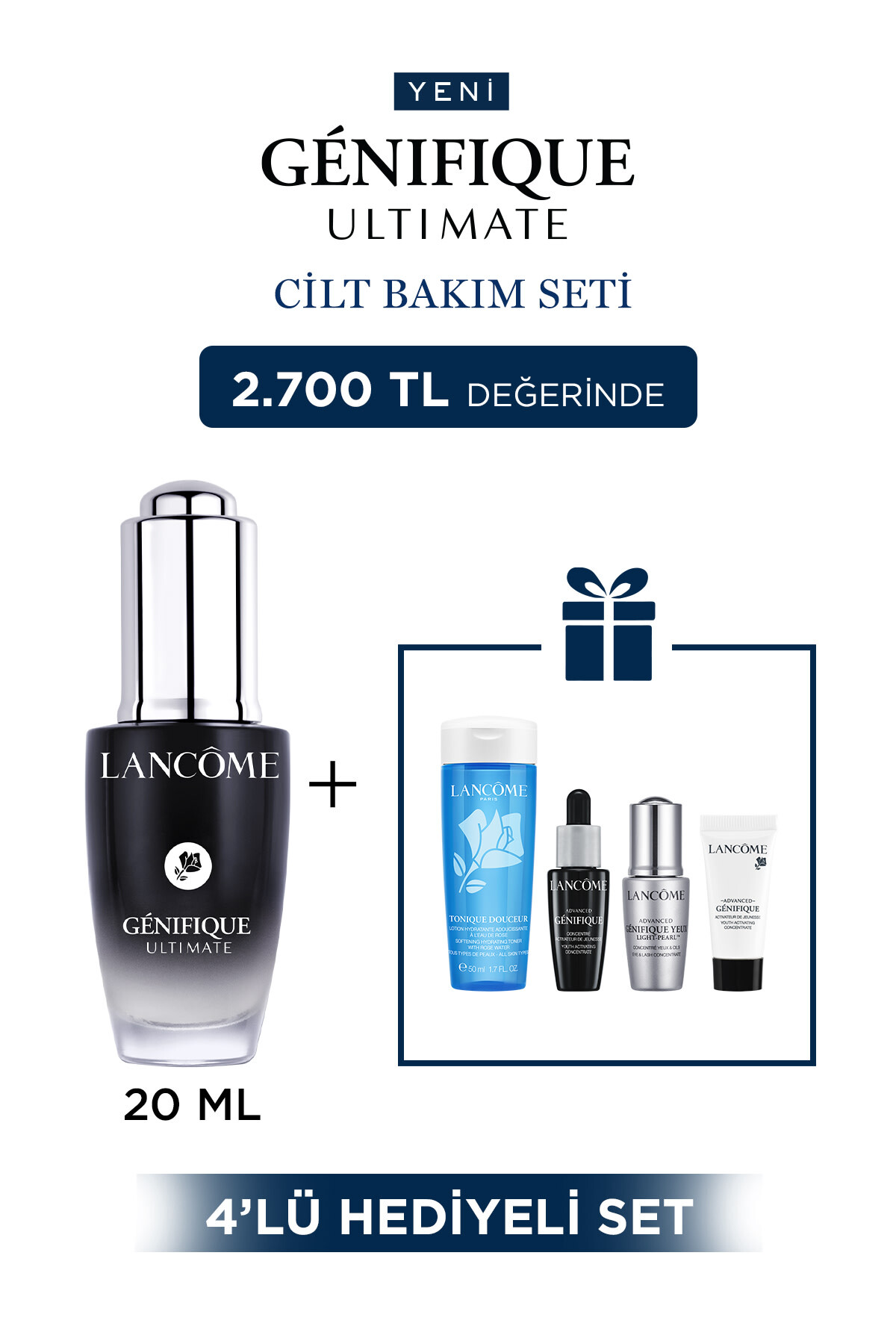 Lancome Genifique Ultimate Hediyeli Rutin Cilt Bakım Seti 7829999999192