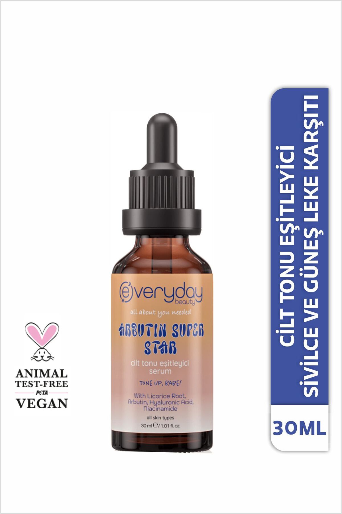 Everyday Beauty Arbutin Super Star Cilt Tonu Eşitleyici Serum 30ml Sivilce Güneş Leke Karşıtı Aydınlatıcı