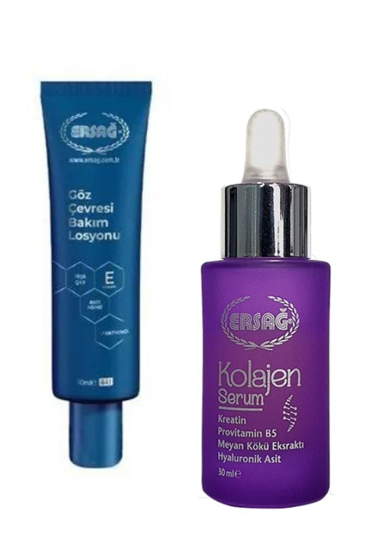 Ersağ Göz Çevresi Bakım Losyonu & Kolajen Serum 30ml ( İkisi Bir Arada )
