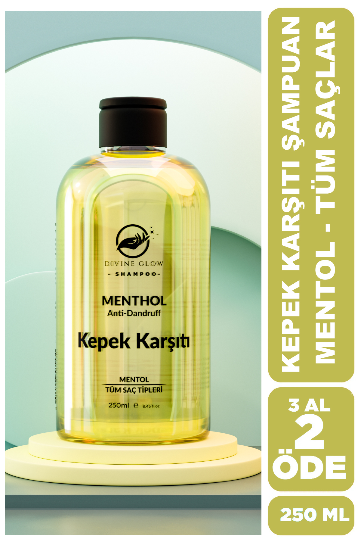 Divine Glow KEPEK KARŞITI MENTOL ŞAMPUAN