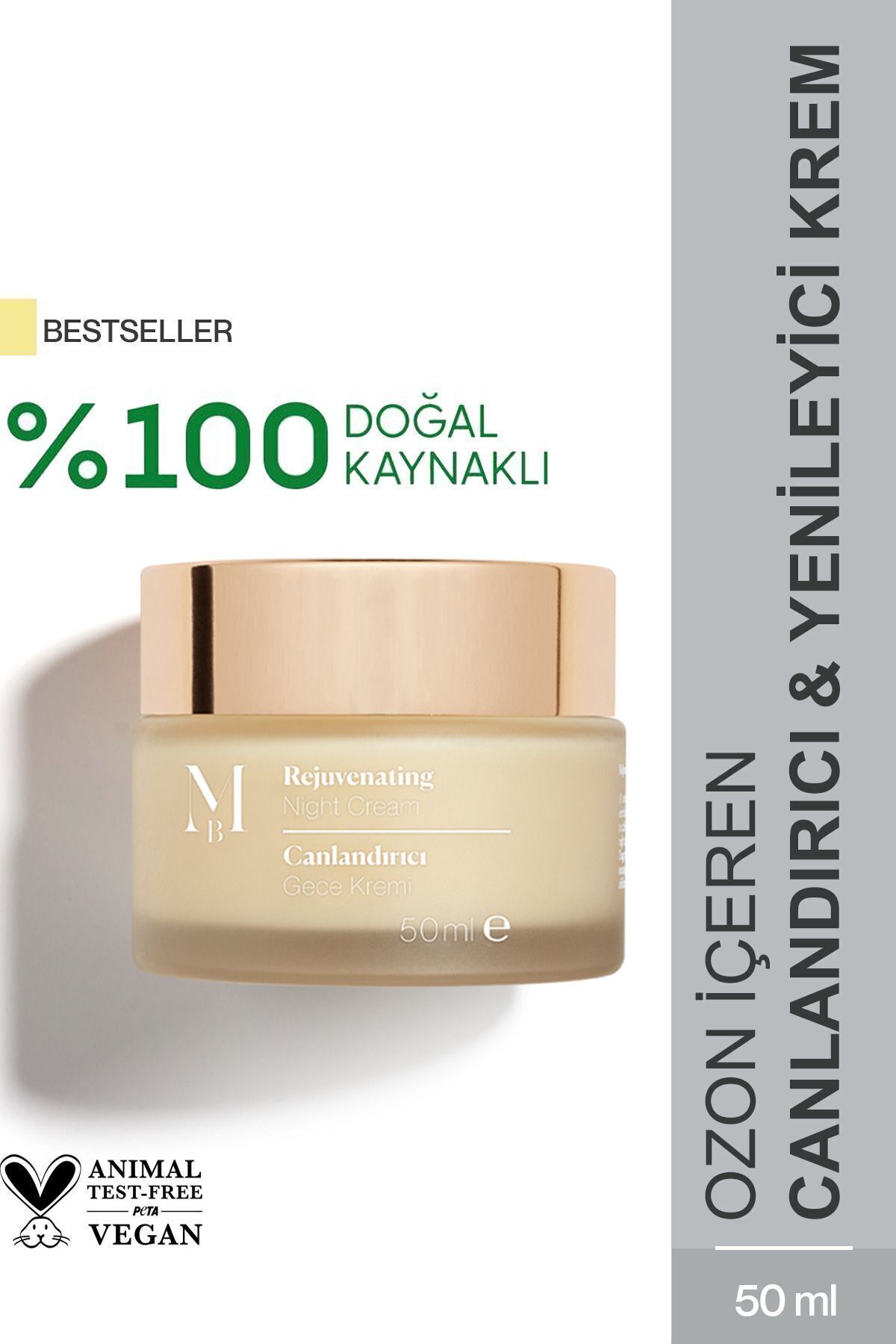 MİSBAHÇE Canlandırıcı Gece Bakım Kremi 50 Ml