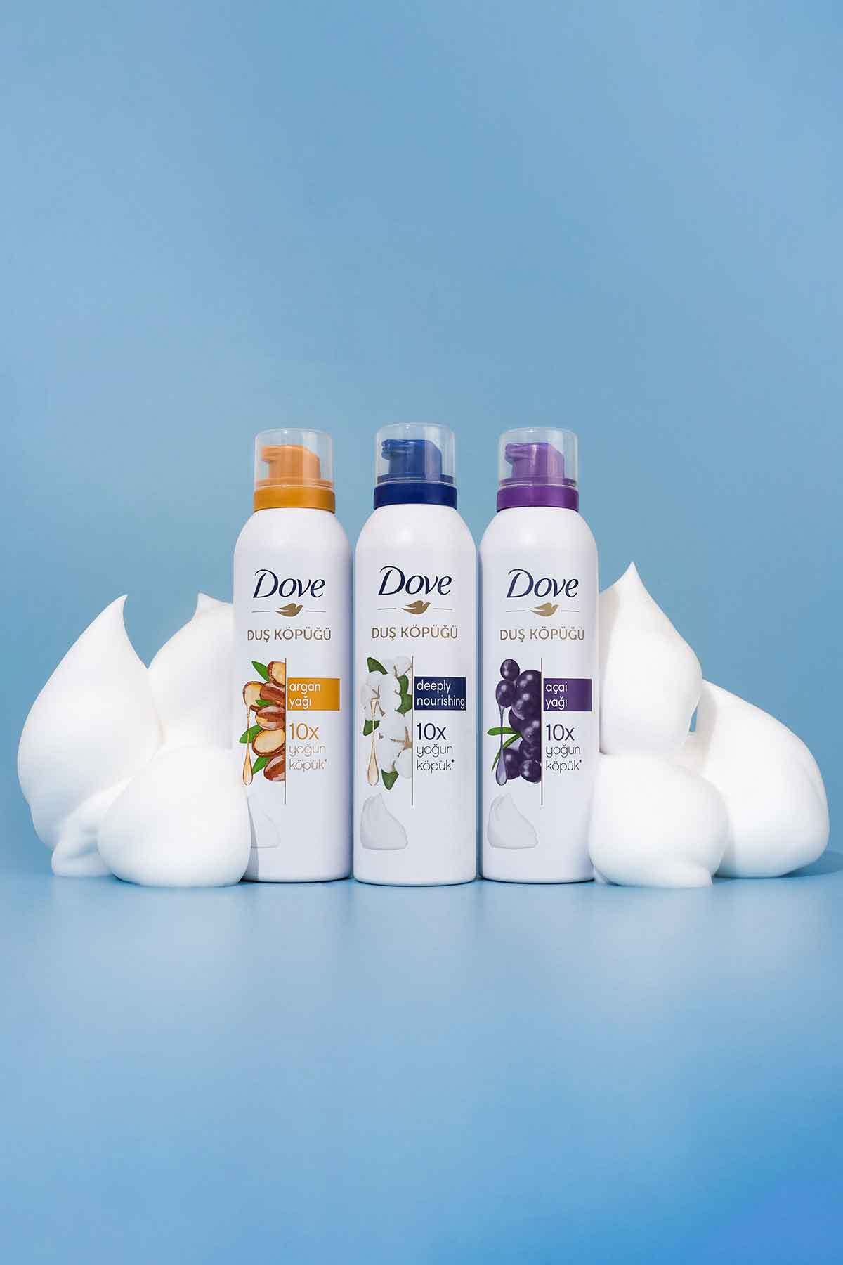 Dove Duş Köpüğü Argan Yağı 200 ml Açai Yağı 200ml Depply Nourishing 200 ml