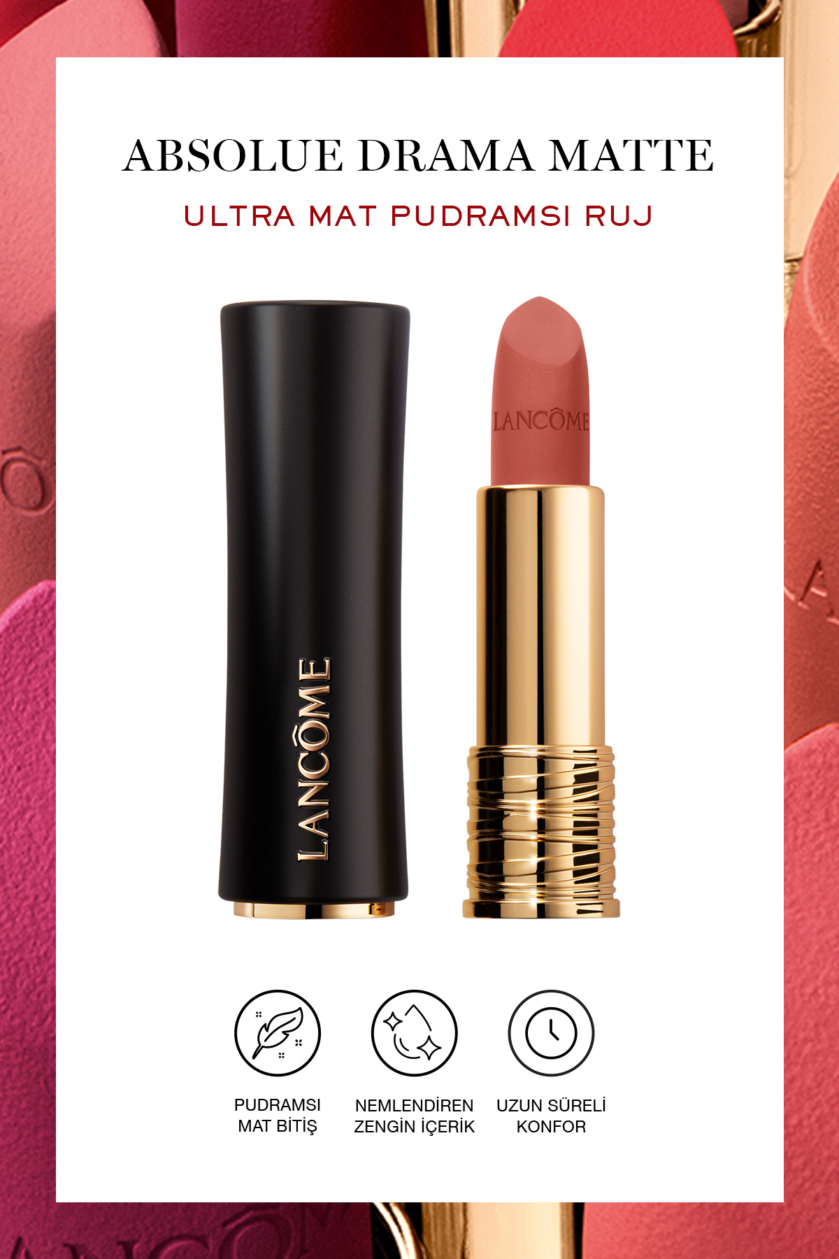 Lancome L'Absolu Rouge Drama Matte Ultra Mat Ruj 277 3614274187946