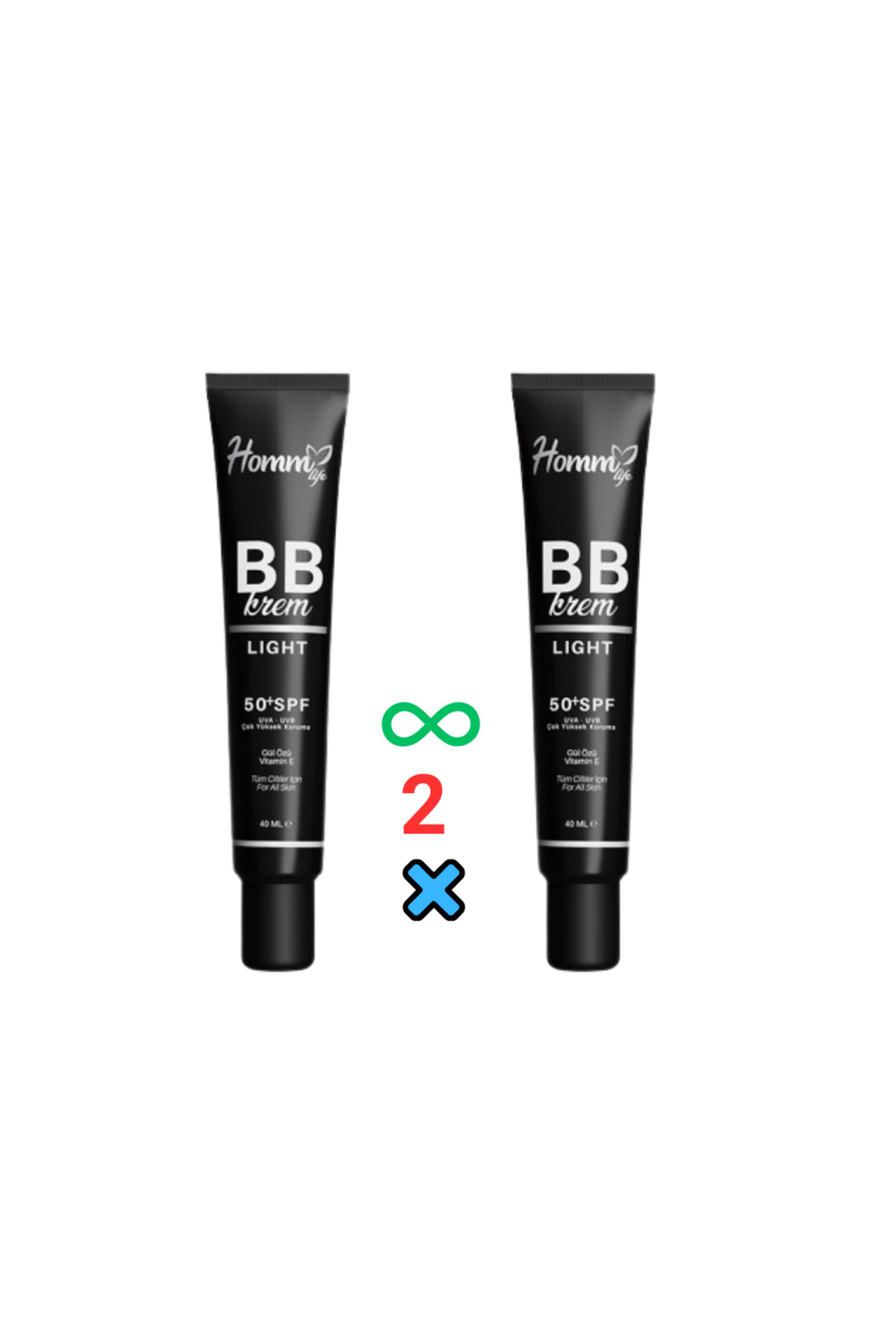 Homm Bitkisel Homm Life Bb Krem Light 50 spf 2li