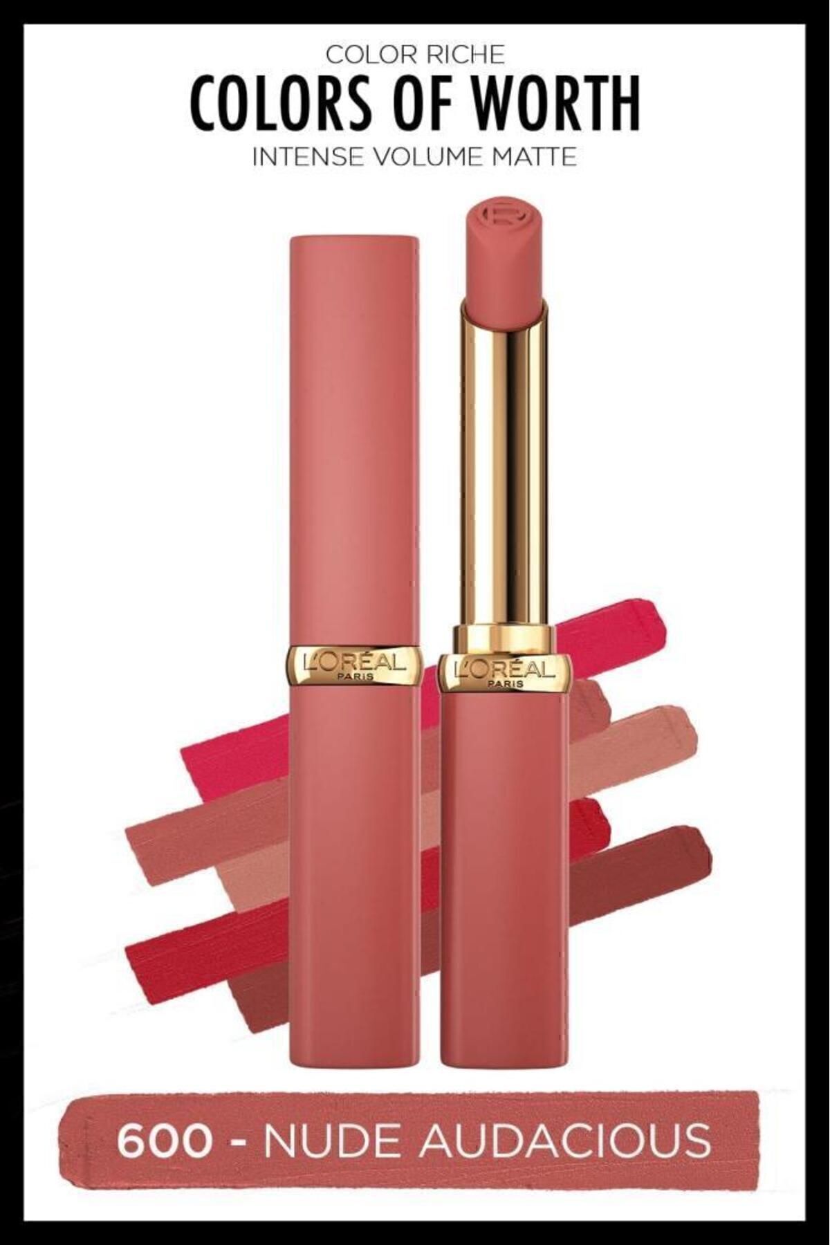 L'Oreal Paris Color Riche Colors Of Worth Intense Volume Matte Ruj - 600 Nude Audacious