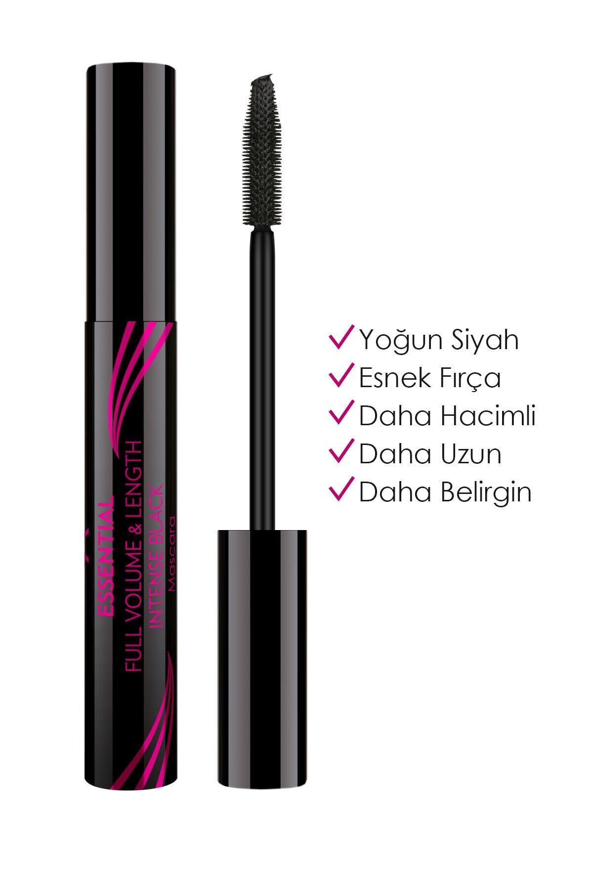 Golden Rose Essential-Kirpiklerinizi Daha Uzun ve Hacimli Gösteren Gün Boyu Çıkmayan-Black Maskara SA.KLI GÜ34