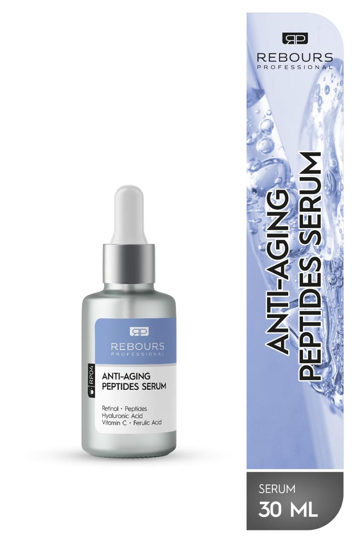 rebours professional Professional Yaşlanma Karşıtı Peptit Serum Retinol Peptitler Hyaluronik Asit Ferulik Asit 30