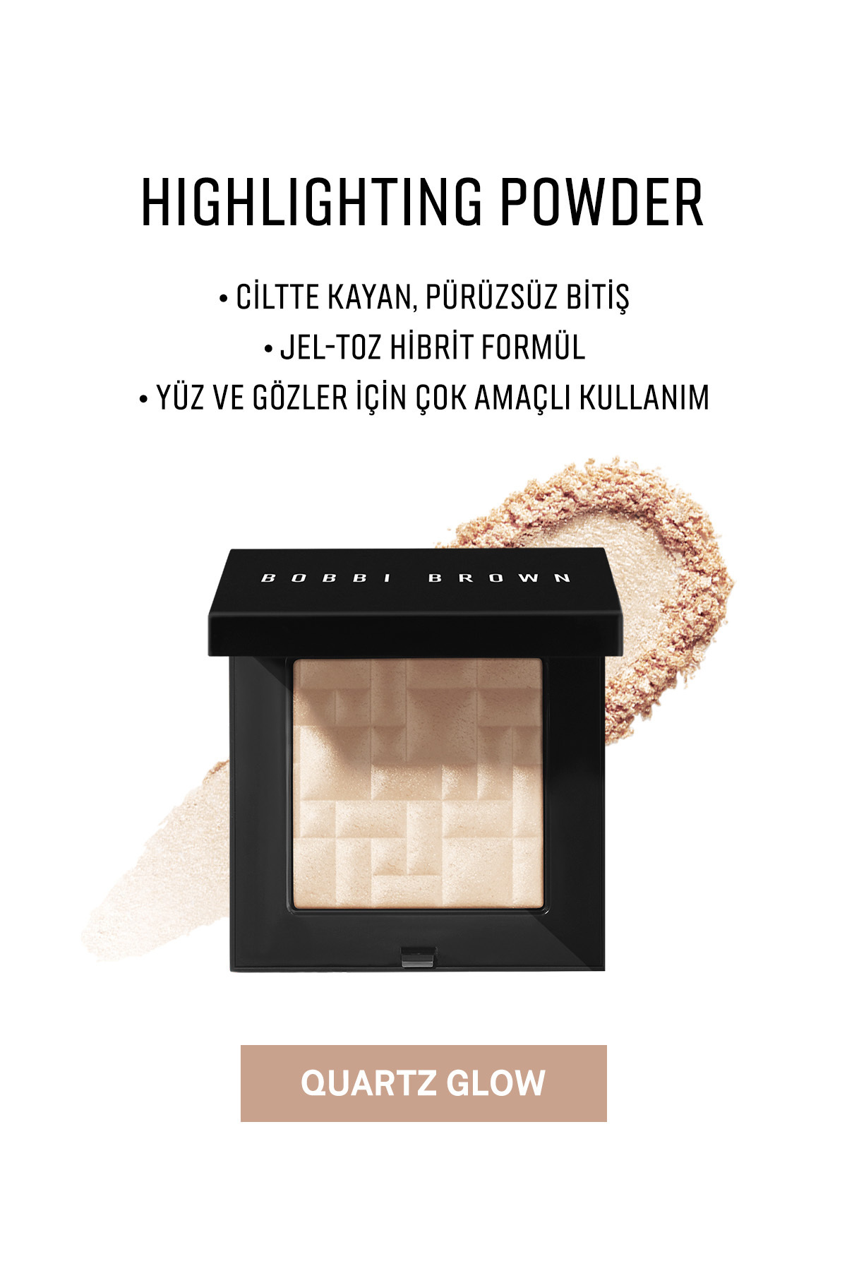 BOBBI BROWN Highlighting Powder Inci Pigmentli Aydınlatıcı Pudra - Quartz Glow 716170291468
