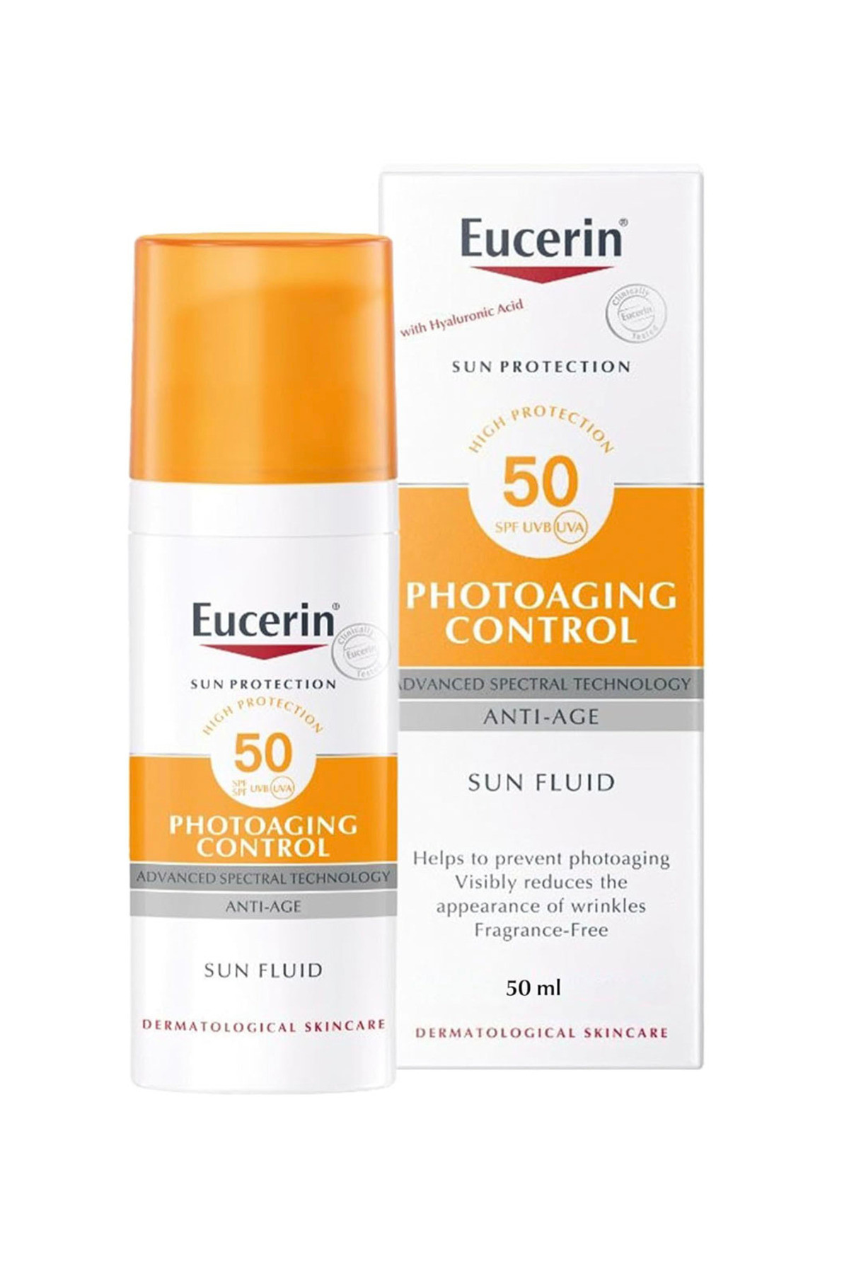 Eucerin Sun Fluid Fotoyaşlanma Kontrolü Spf50 50 ml