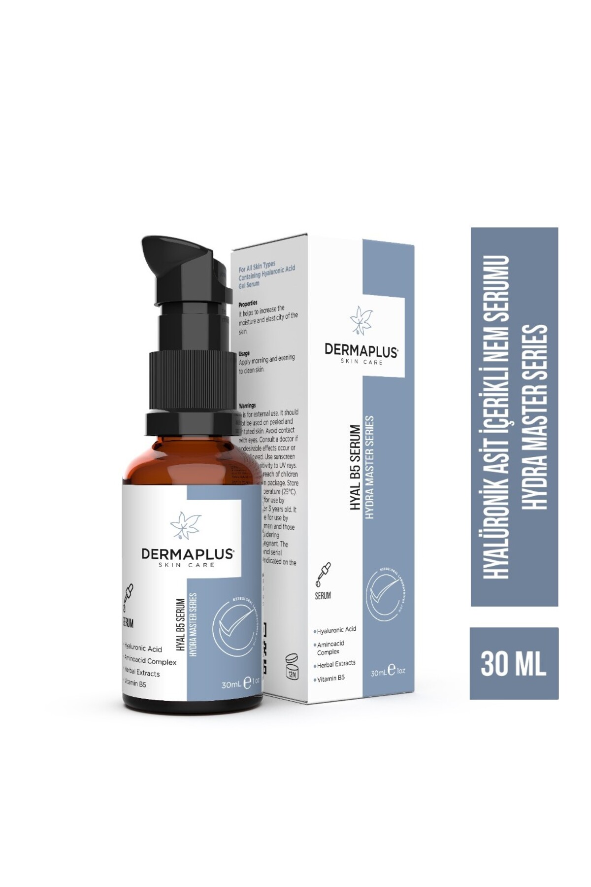 Dermaplus Md Hyal B5 Serum Hyalüronik Asit ve B5 Nemlendirici Yüz Serumu 30 mL