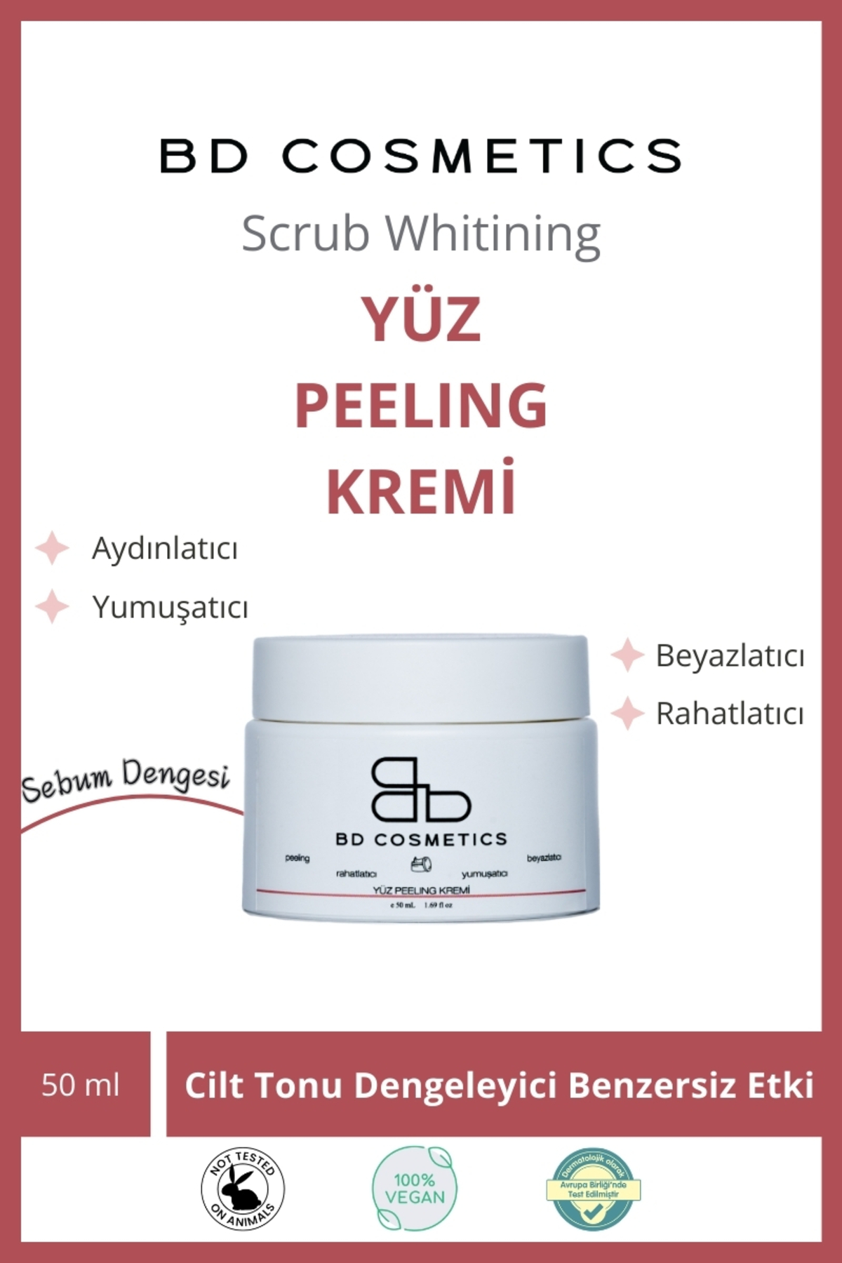 Bd Pharma Bd Cosmetics Yüz Peeling Kremi 50 ml