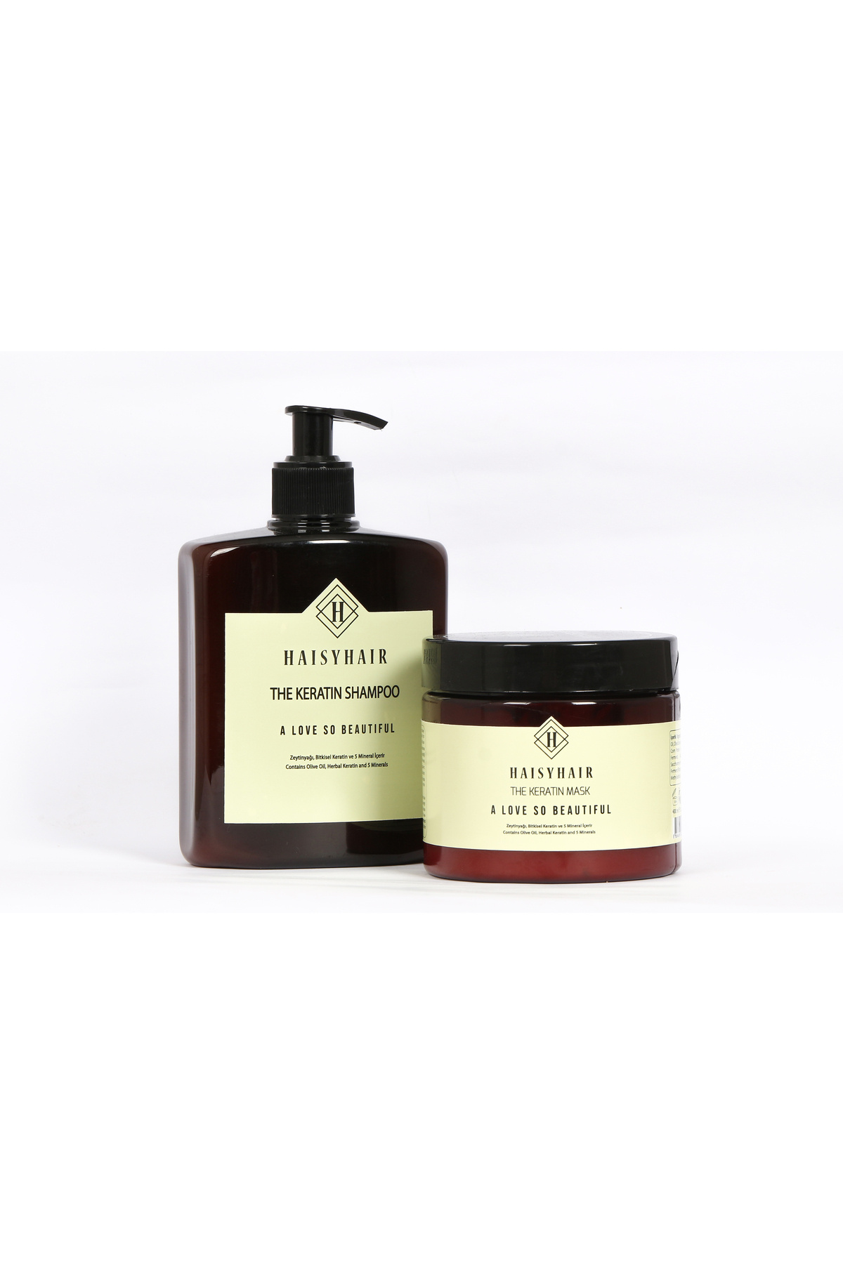 HAISYHAIR Keratin Şampuan 500 Ml - Keratin Maske 400 Ml