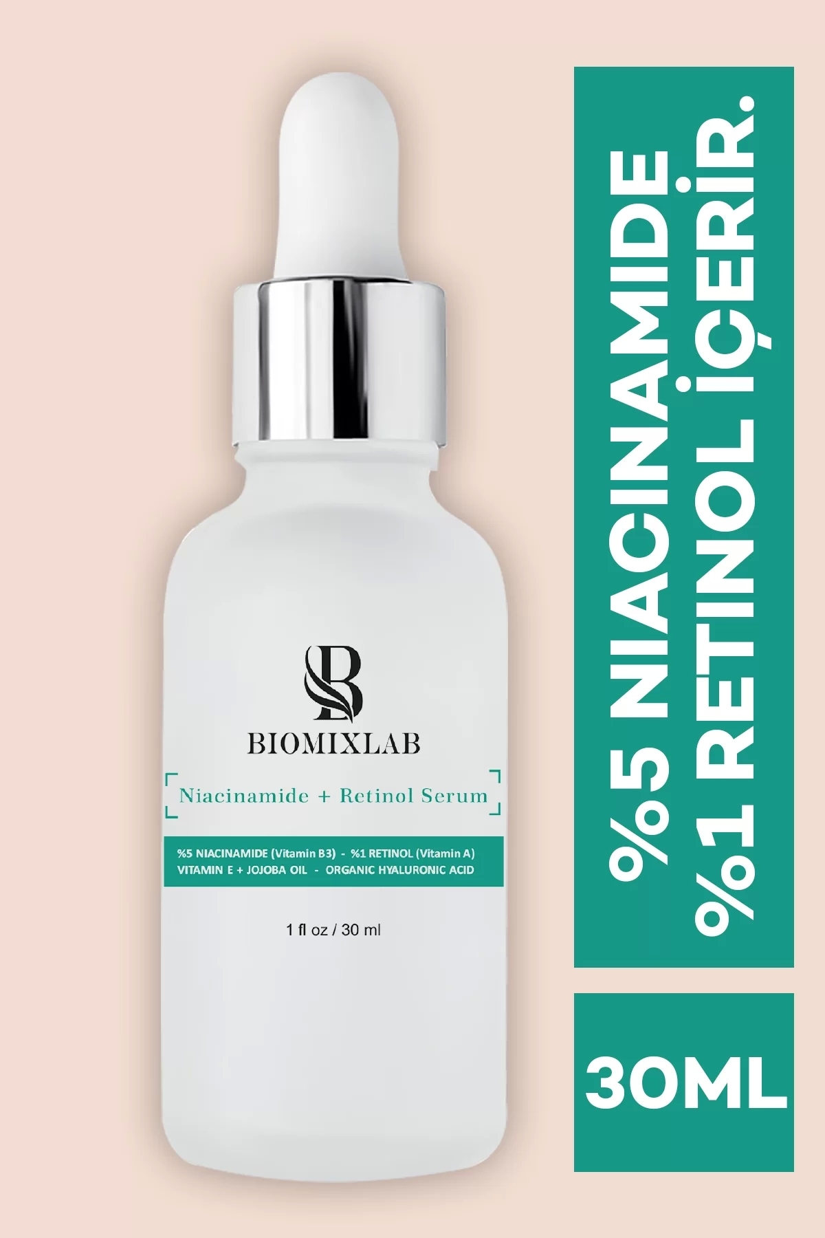 BioMixLab Siyah Nokta ve Önlemeye Yardımcı Niacinamide + Retinol Serum 30ML