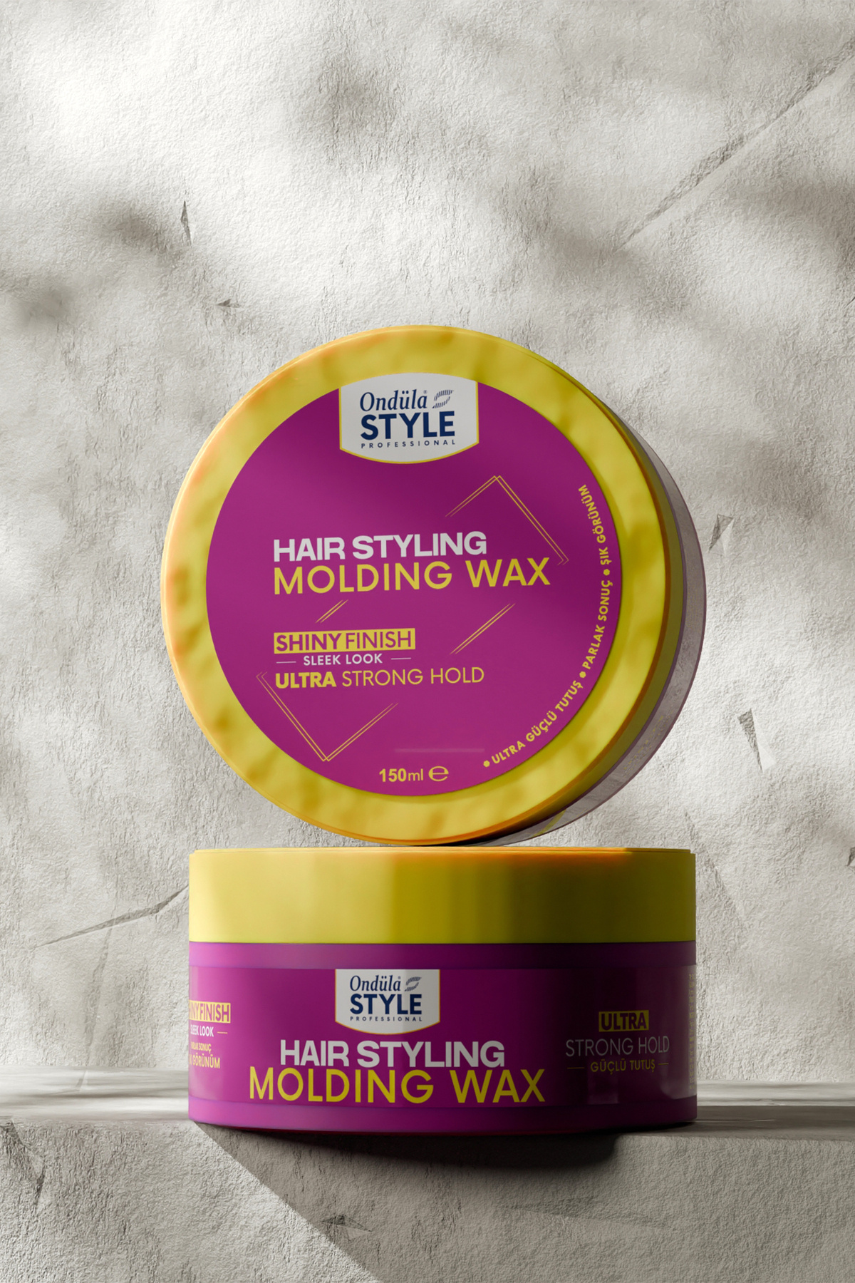 Ondüla Style Unisex Şekillendirici Molding Wax | Parlak Sonuç - Ultra Güçlü Tutuş | 150ml