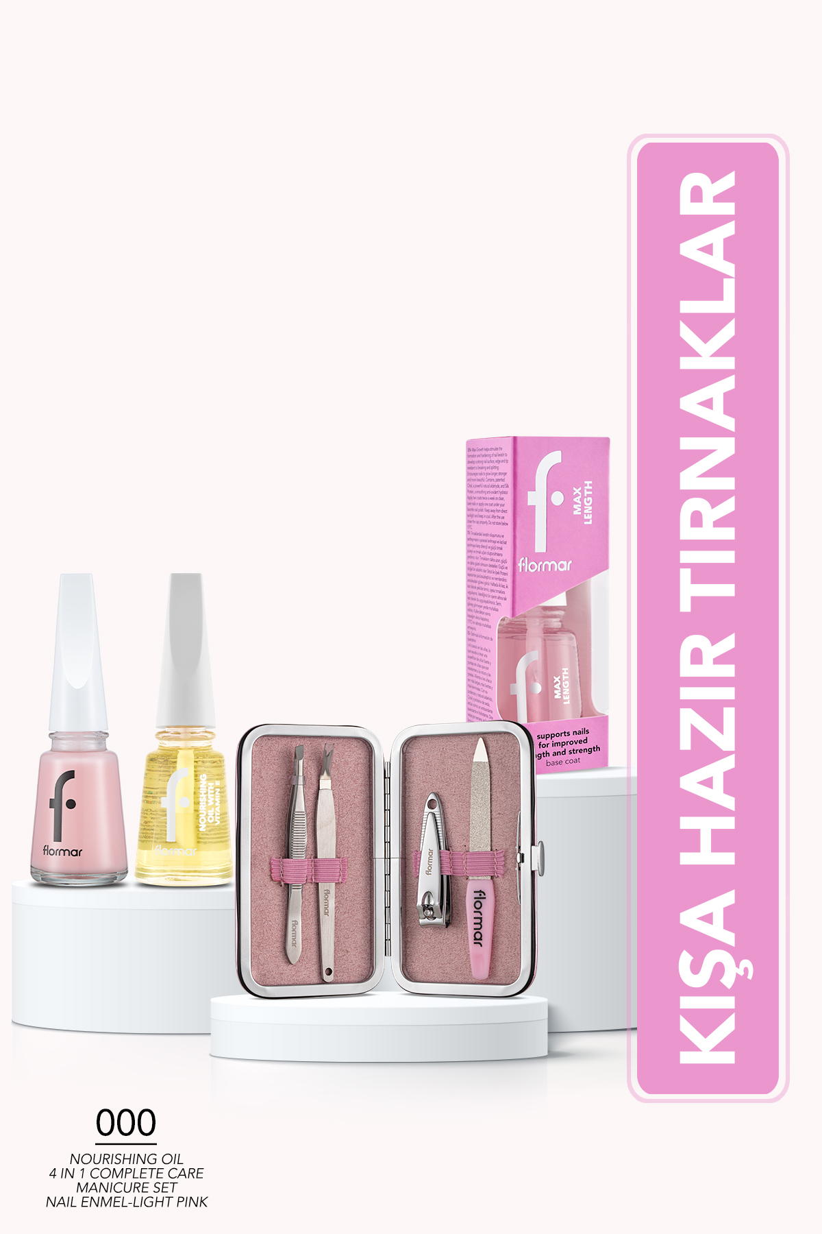 Flormar Kışa Hazır Tırnaklar 4'lü Tırnak/Oje Seti
