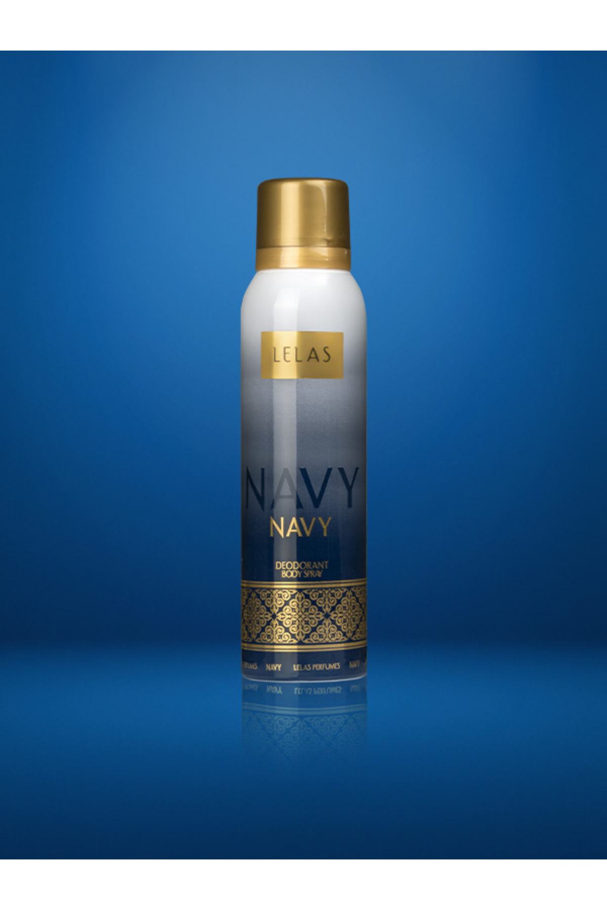 Lelas Navy Unisex Deodorant 150 ML – Odunsu Oryantal Vanilya Parfümlü Koku Spreyi – 1159