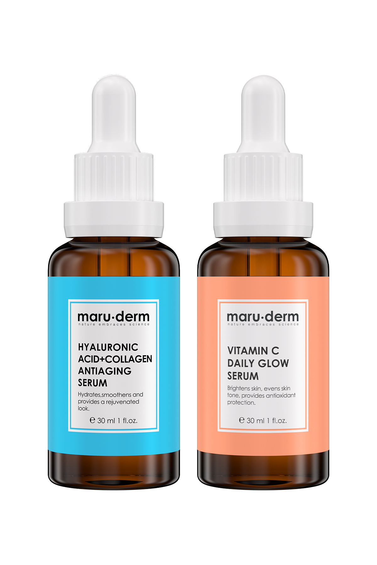 Maru.Derm Maruderm 2li Serum Seti - C Vitamini Serumu & Ha Kolajen Serumu Mrd103
