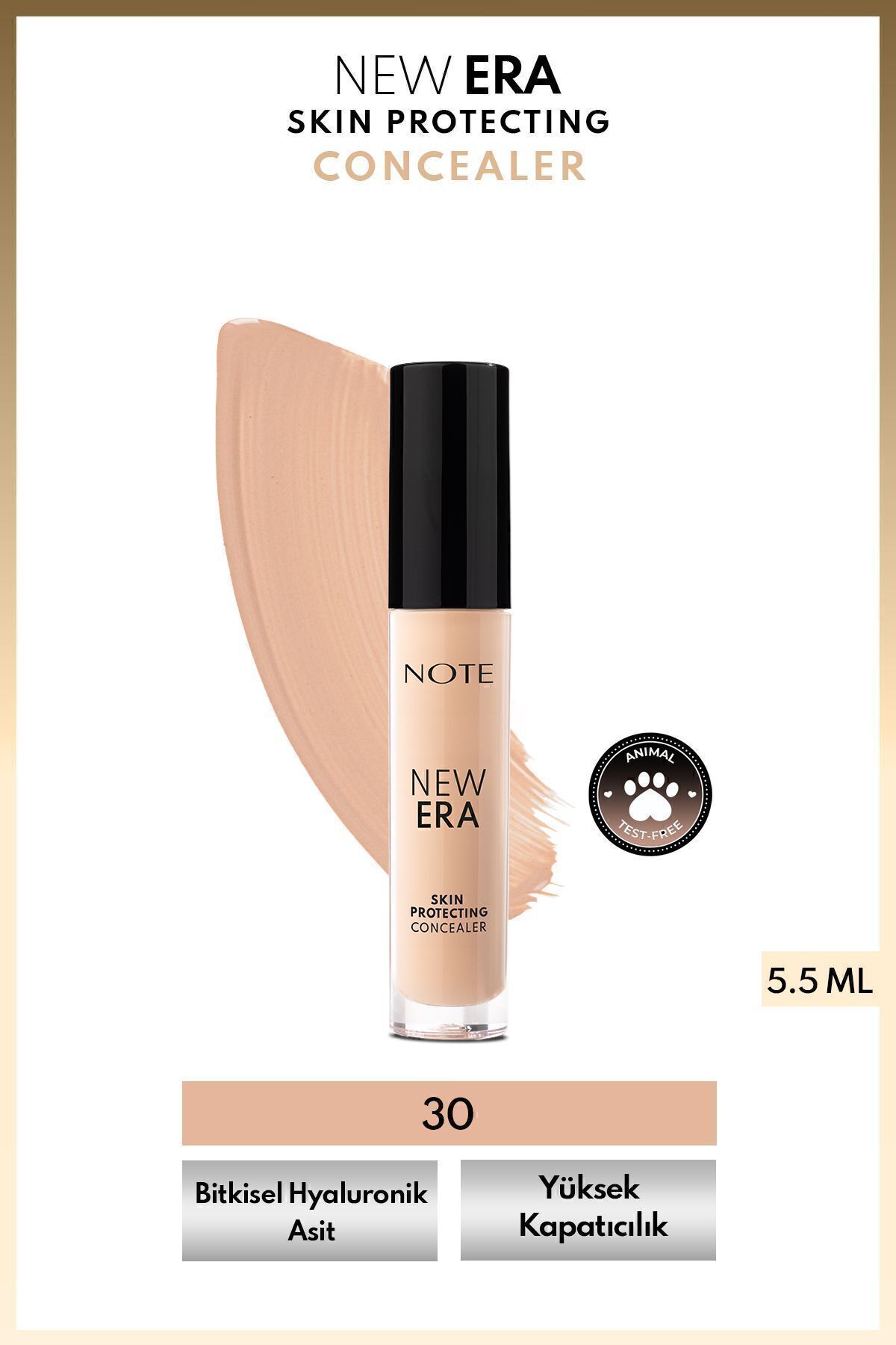 NOTE New Era Skin Protecting Concealer Nemli Bitişli Göz Altı Kapatıcısı - 30 Natural Ivory