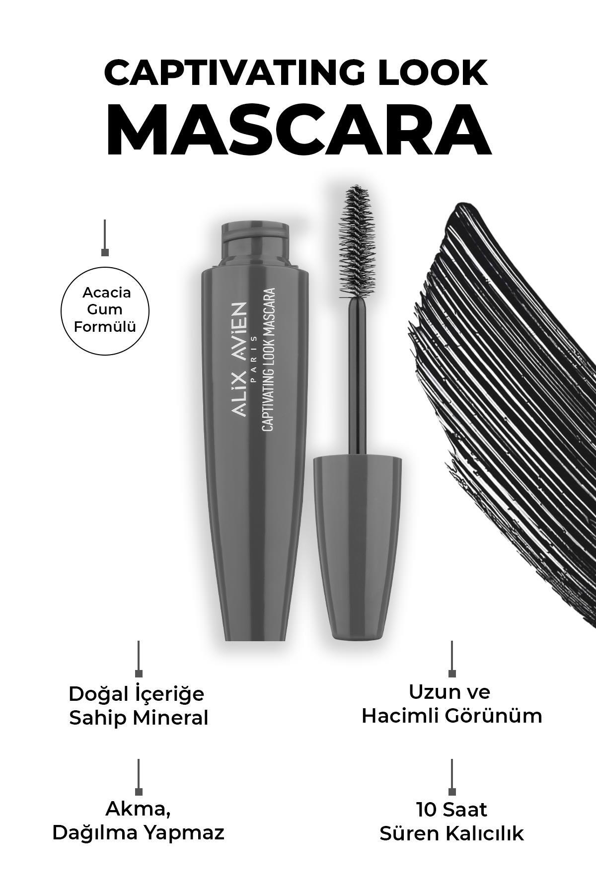 Alix Avien Captivating Look Mascara-büyüleyici Görünüm-hacimli Ve Kusursuz Kıvrıma Sahip Kirpikler