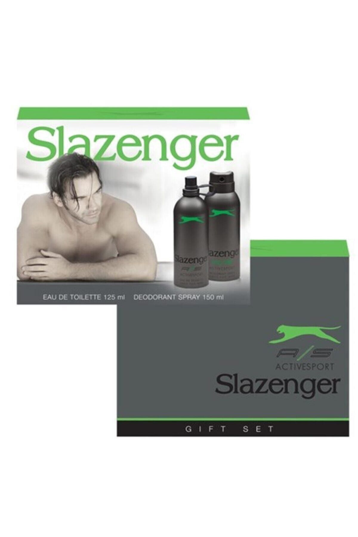 Slazenger ACTİVE SPORT YEŞİL EDT PARFÜM 125 ML 1 ADET +DEODORANT 150 ML 1 ADET KOFRE SET