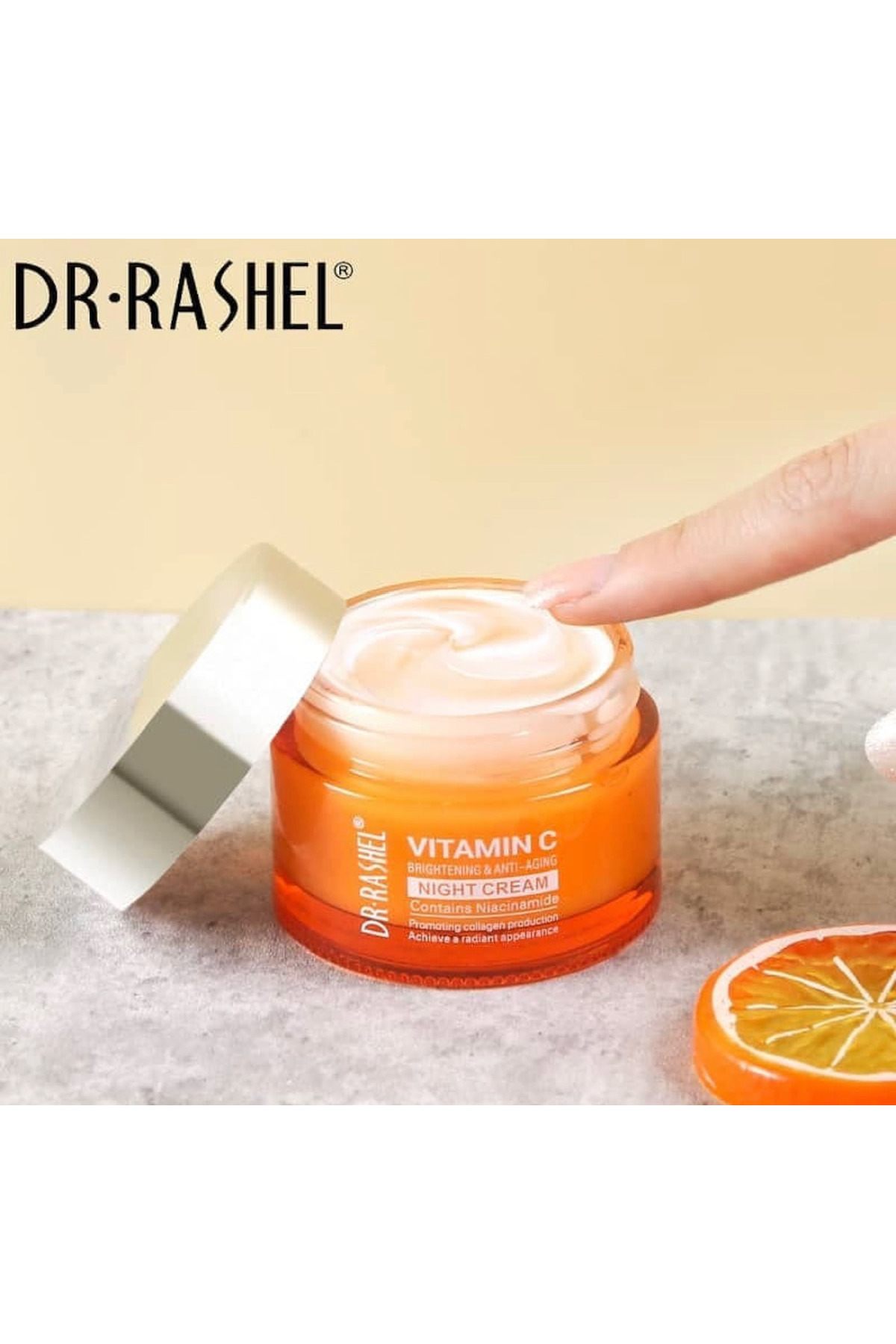 DR.RASHEL C Vitamini Aydınlatıcı ve Yaşlanma Karşıtı Gece Kremi 50g (Brightening&Anti-Aging)