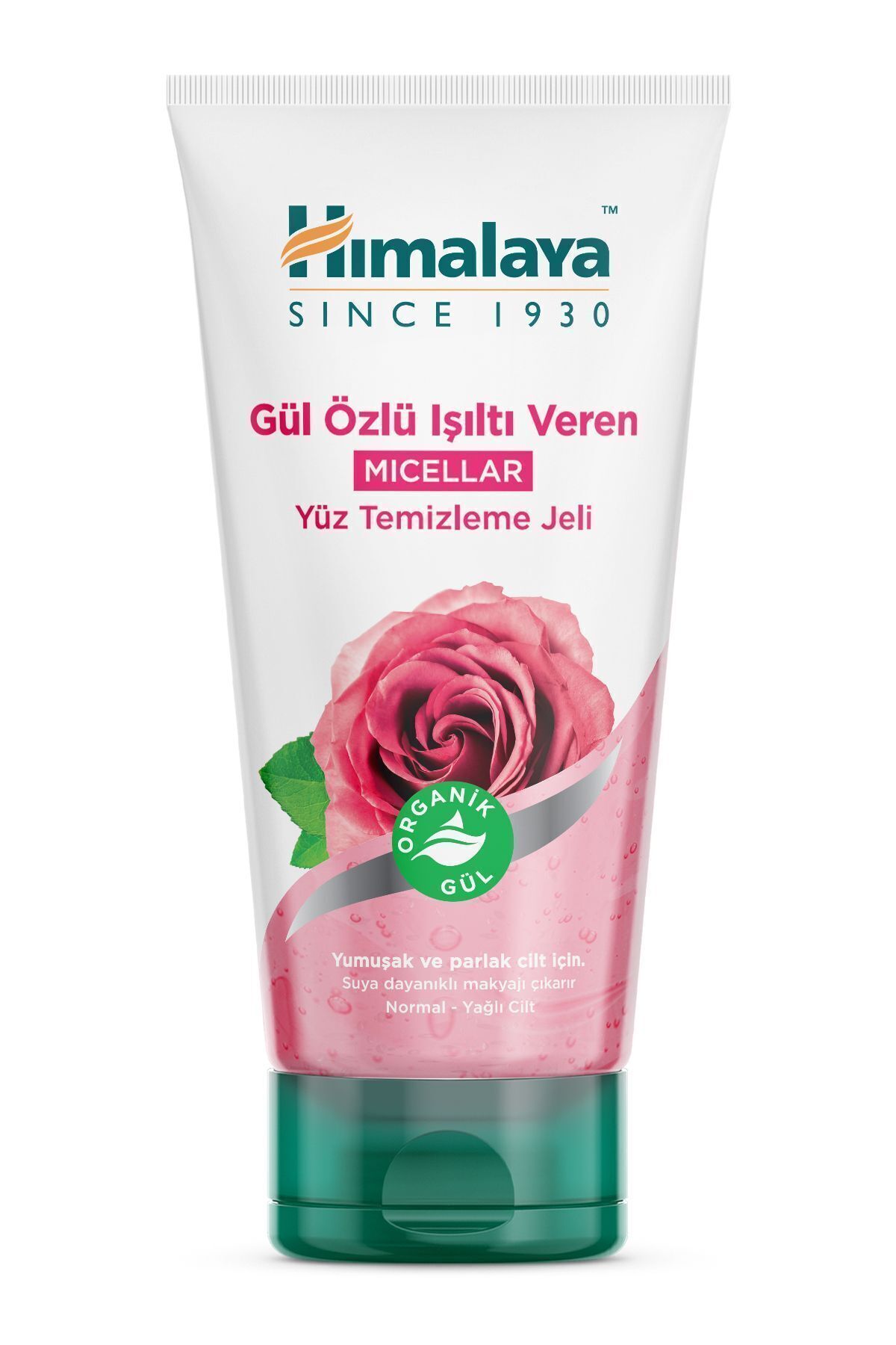 Himalaya Since 1930 Micellar Parlatıcı Yüz Temizleyici, Organik Gül, Makyaj Temizleyici, Normal Ve Yağlı Ciltler, 150ml