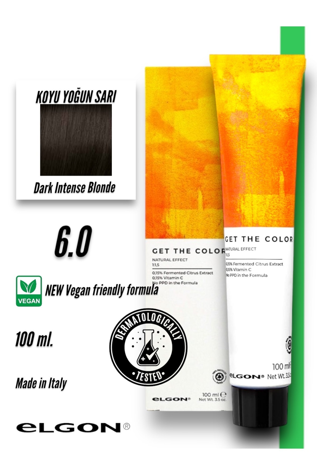 Elgon Get The Color 6.0 Profesyonel Saç Boyası (100 ml.) (Oksidansız)