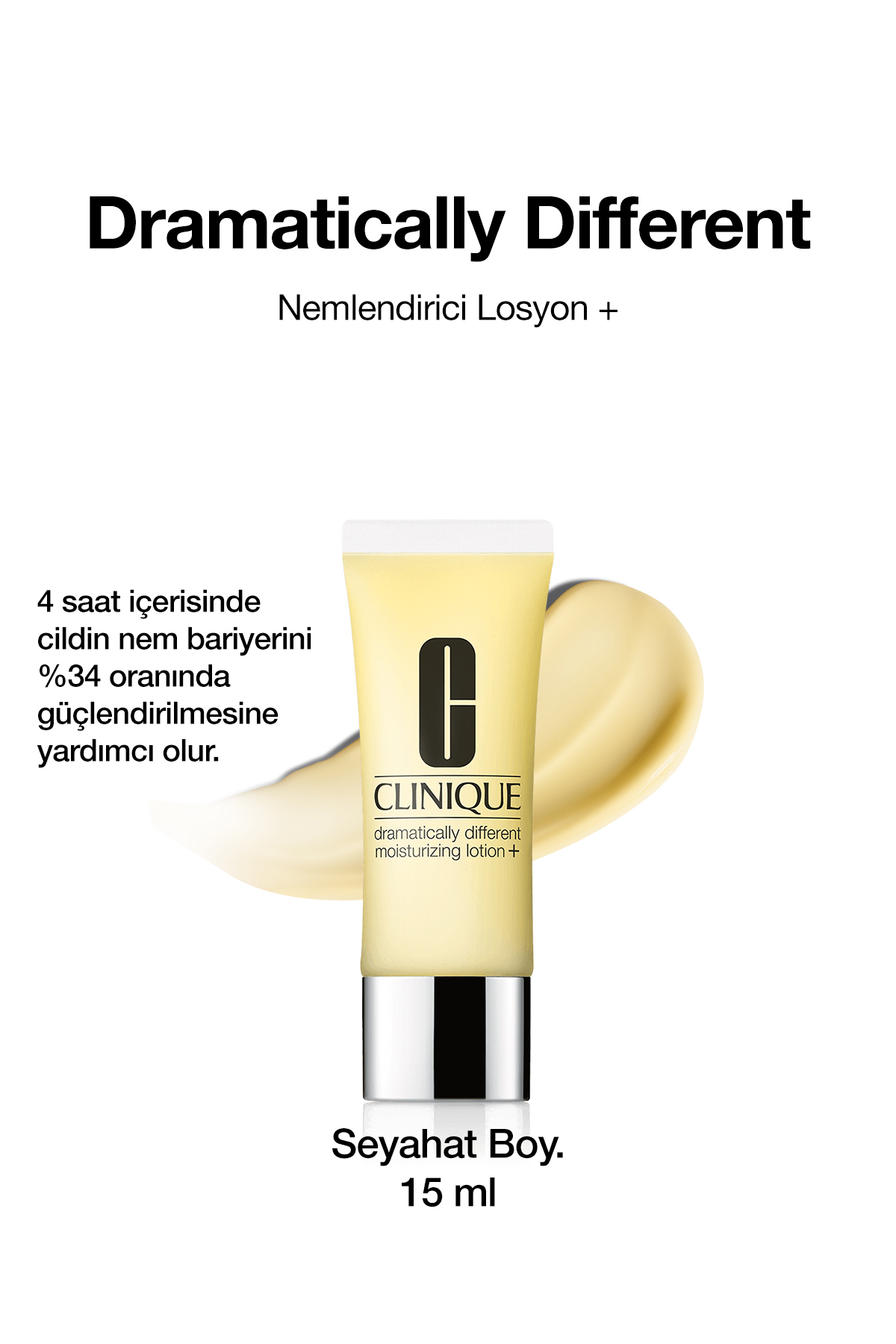 Clinique Seyahat Boy Dramatically Different™ Çok Kuru/Kuru Cilt Tipi İçin Nemlendirici Losyon 15ml