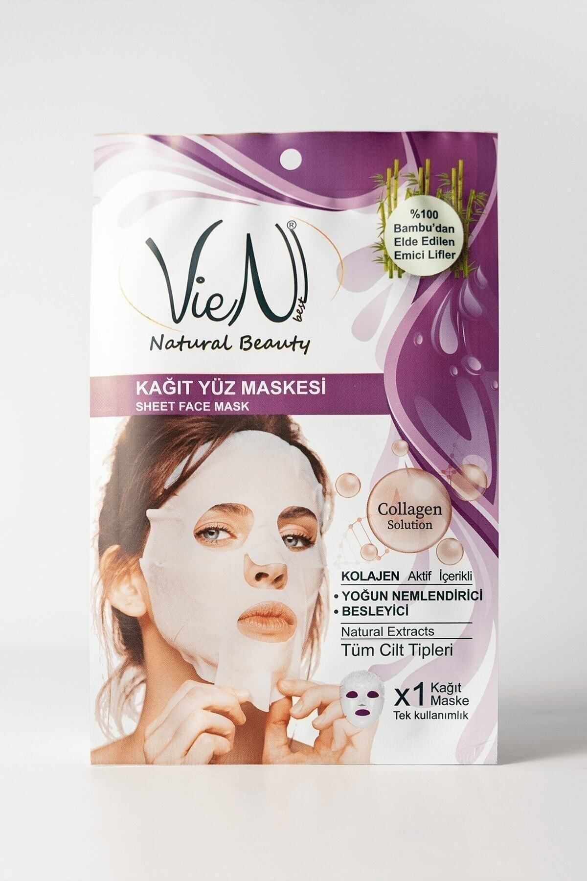 Vien Kağıt Yüz Maskesi Collagen Yoğun Nemlendirici Besleyici
