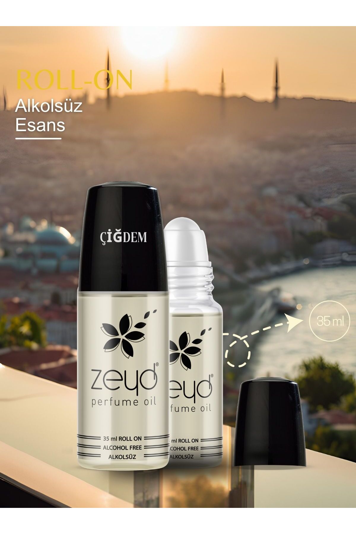 zeyd Çiğdem Kokusu Alkolsüz Esans 35 ml Parfüm Esansı Roll-on EDP Esansiyel Yağ Unisex