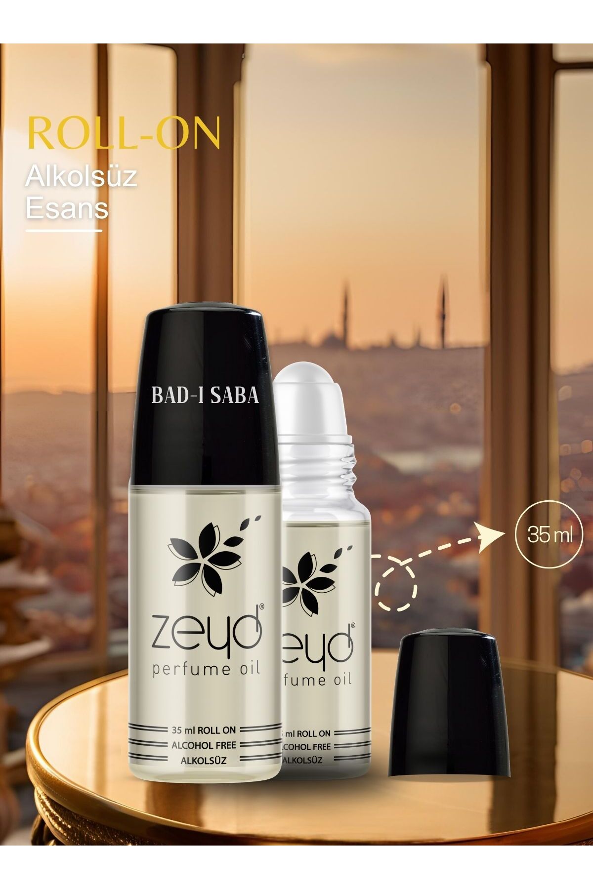 zeyd Badı Saba Kokusu Alkolsüz Esans 35 ml Parfüm Esansı Roll-on EDP Esansiyel Yağ Unisex